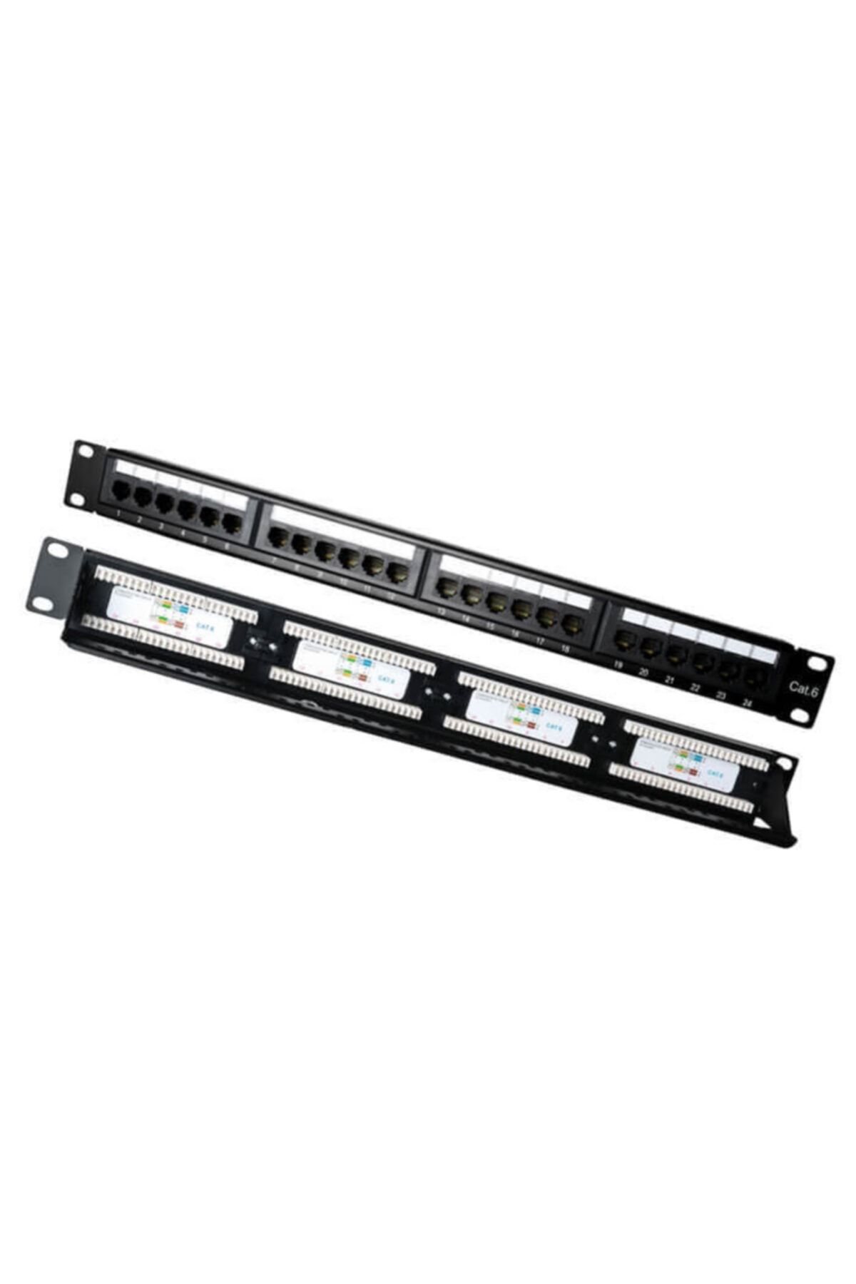 WOZLO 24 Port Cat6 Patch Panel Dolu