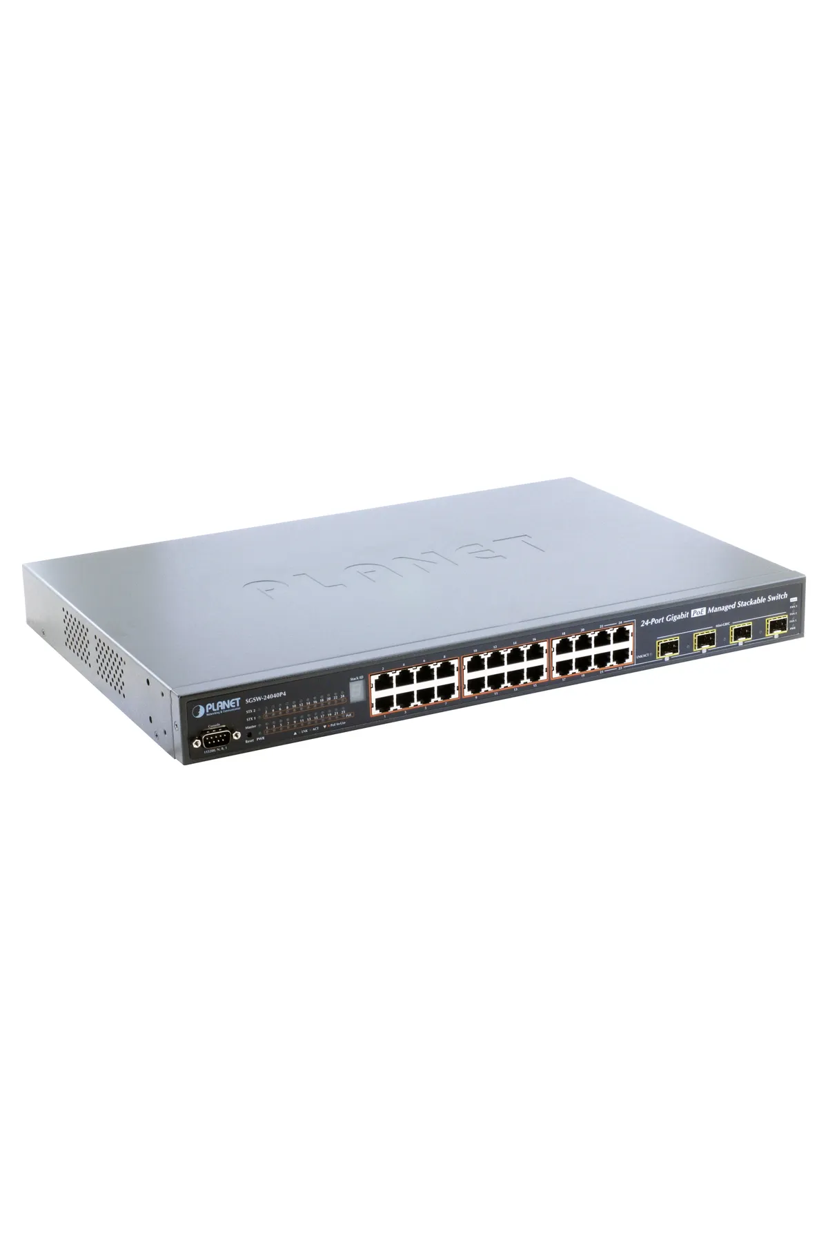 Planet 24-Port Gigabit PoE Managed Stackable Switch