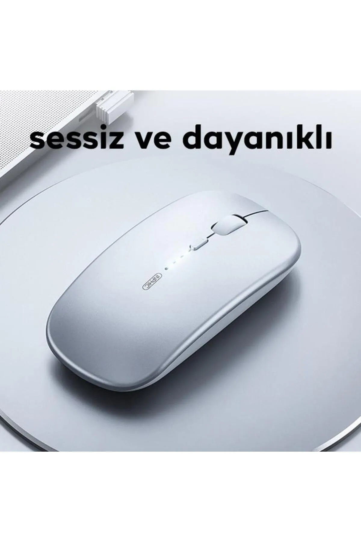 Polham 2.4g Şarj Edilebilir Süper Sessiz Ultra Ince Mouse, Windosw, Linux, Mac Os Uyumlu Mouse