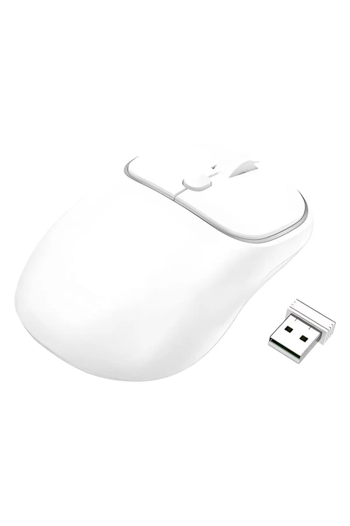 Polham 2.4G Çift Modlu Aerodinamik Sessiz Kablosuz Mouse,  Windosw, Linux, Mac Os Uyumlu Mouse