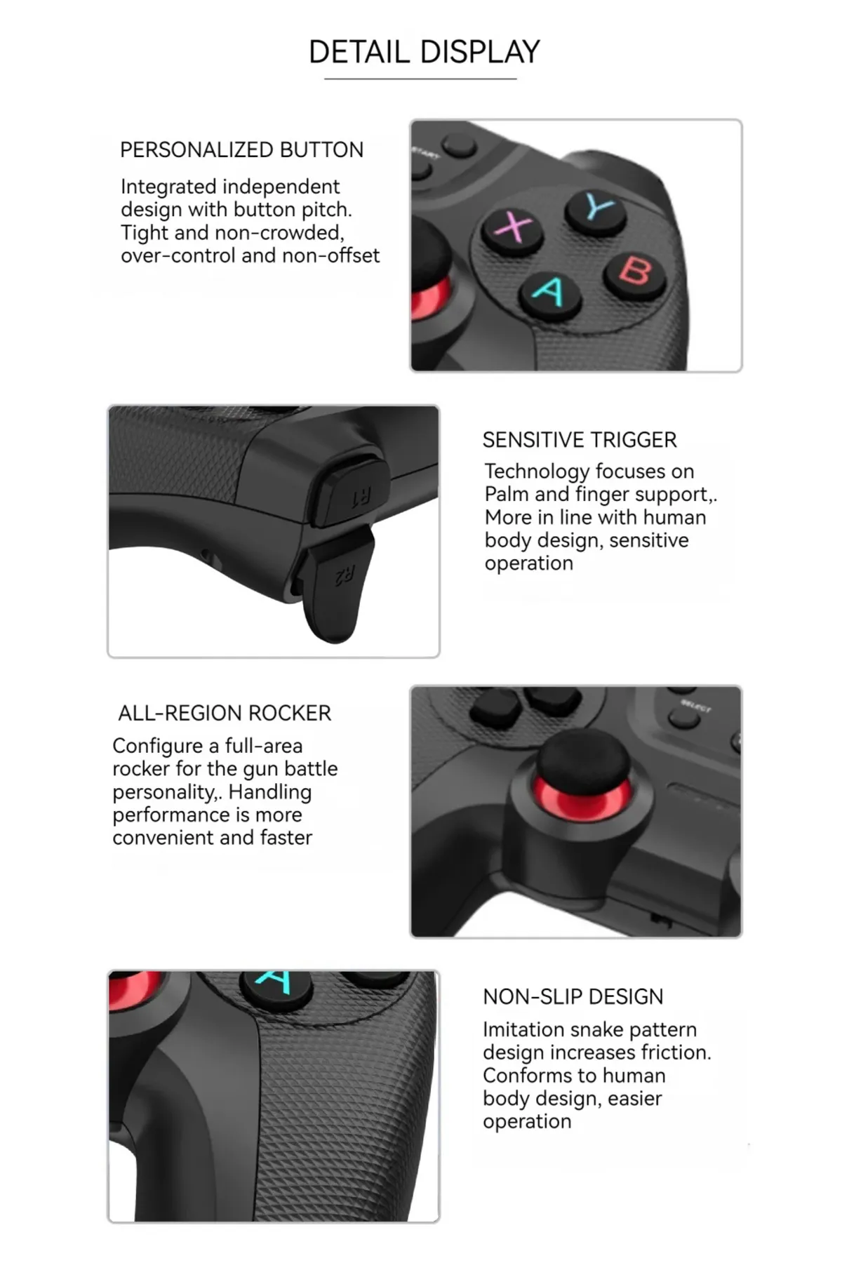 Coverzone 2.4g Kablosuz Pilli Gamepad Pc Uyumlu Joystick Wireless Oyun Kolu Hassas Trigger Şık Tasarım G2.4g