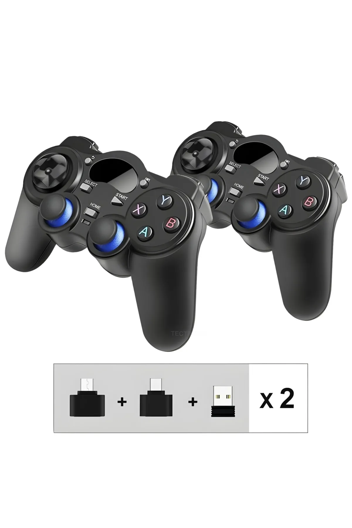 SFL Product 2.4g Wireless 2 Adet Gamepad Kablosuz Oyun Kolu Pc Ps3 Kol Tv Box Android Tv Telefon/tablet Uyumlu