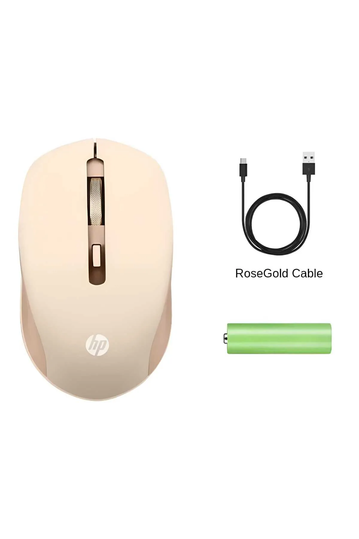 HP 2.4ghz Kablosuz Şarj Edilebilir Sessiz Mouse Rose Gold (Ramwhite Türkiye Garantili) lifeshop snns