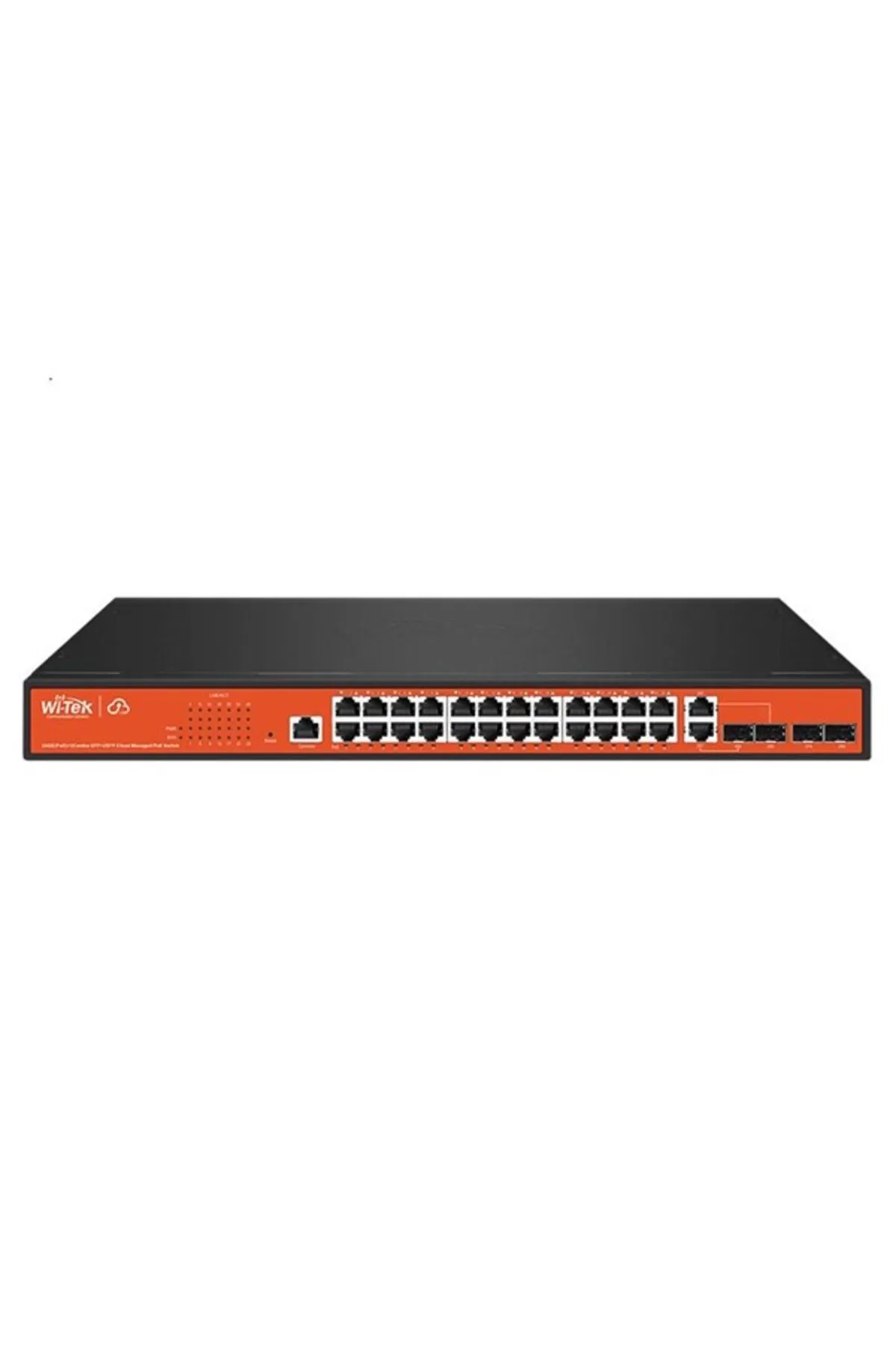 WI-TEK 24port 370w FULL PoE WI-PCMS328GF GIGABIT 4X SFP Yönetilebilir Switch