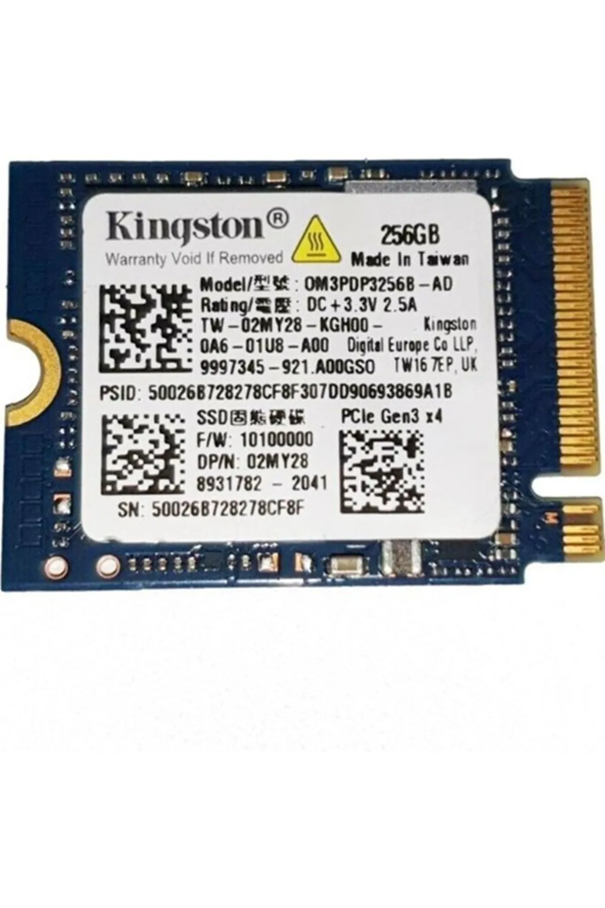 Kingston 256GB 2230 M.2 NVME SSD OM3PDP3256B-AD