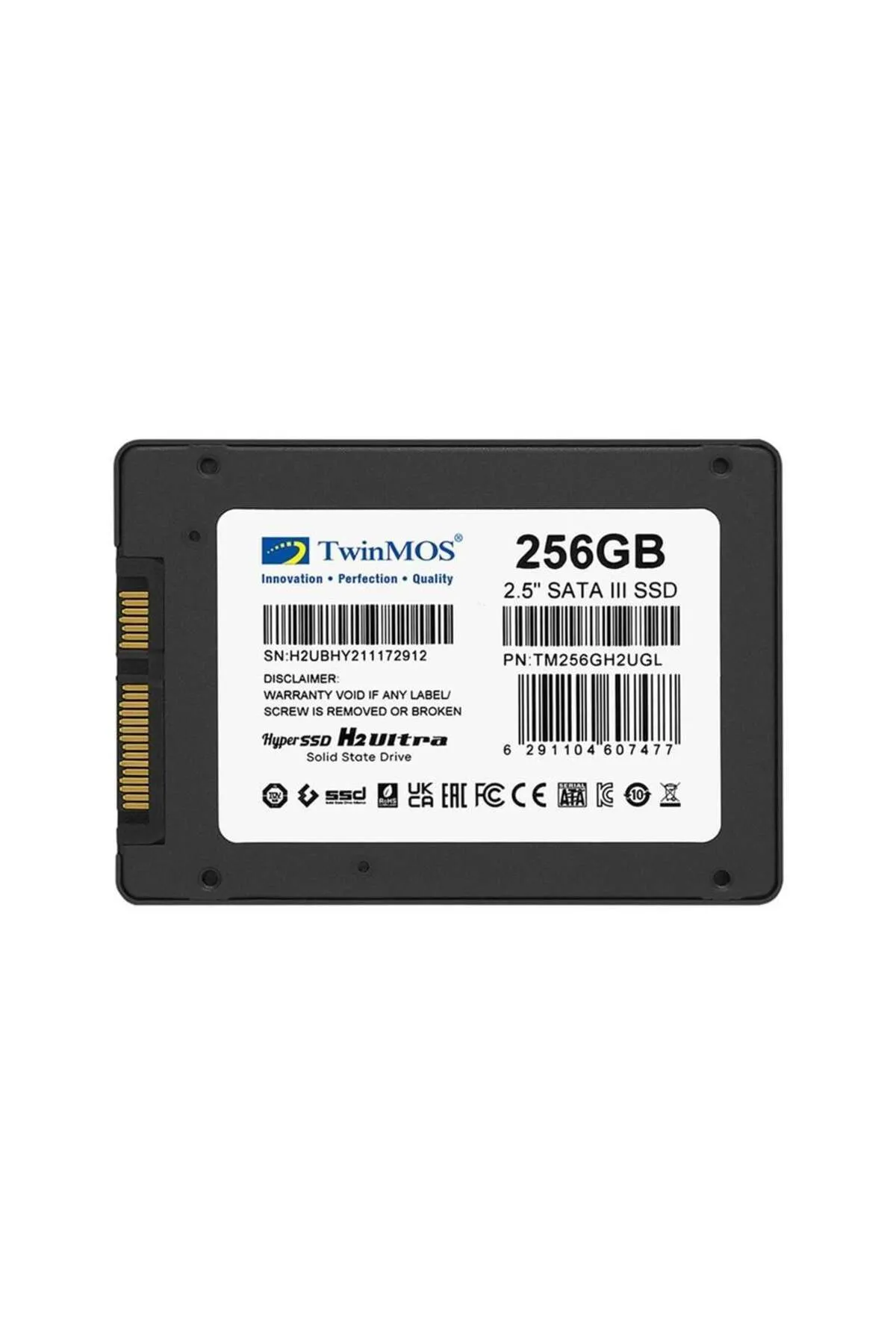 TwinMOS 256gb 2.5" Sata3 Ssd (580MB-550MB-S) Tlc 3dnand Grey (TM256GH2UGL) Ssd Disk