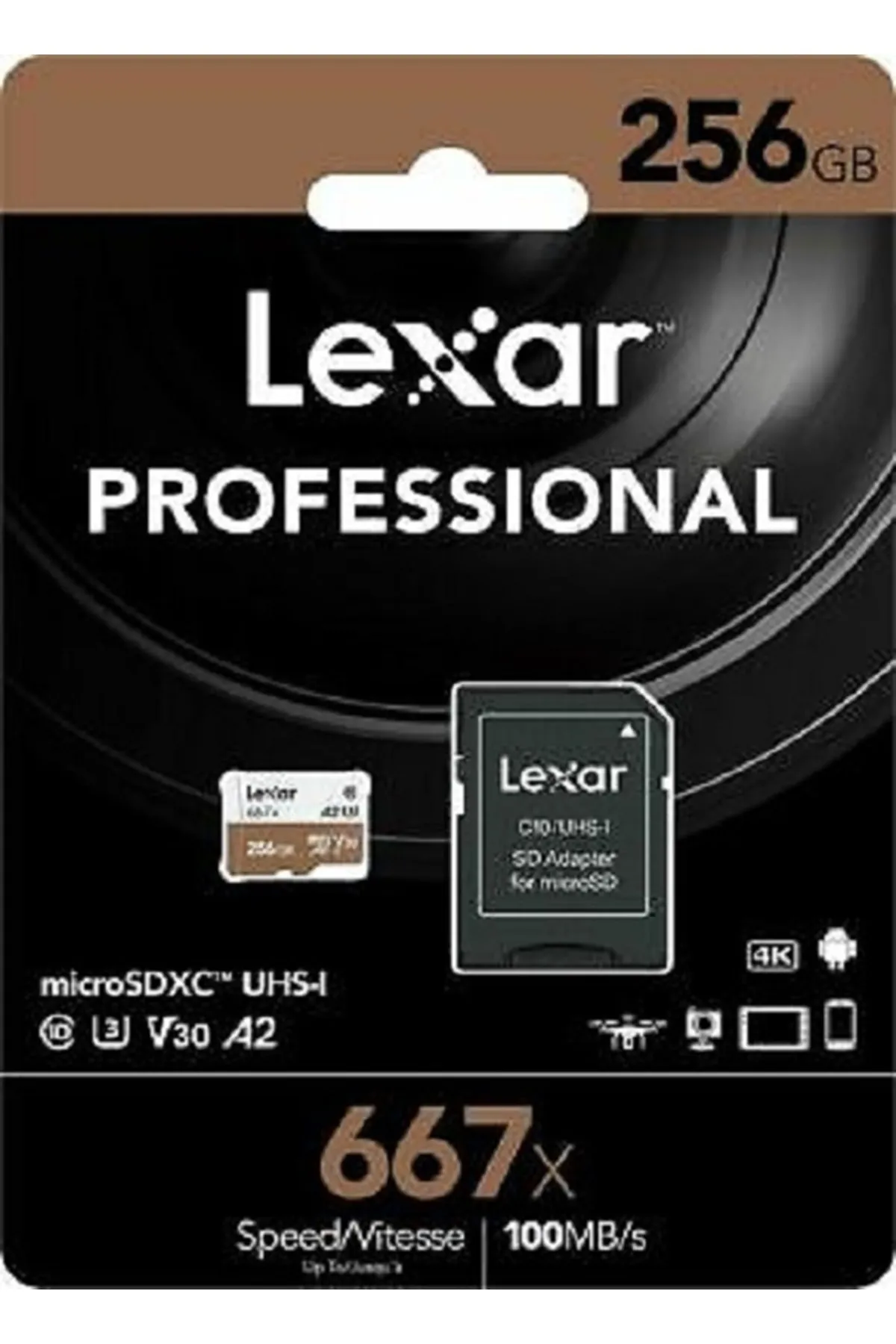 Lexar 256gb 667x Microsdxc Hafıza Kartı Sd Adaptör