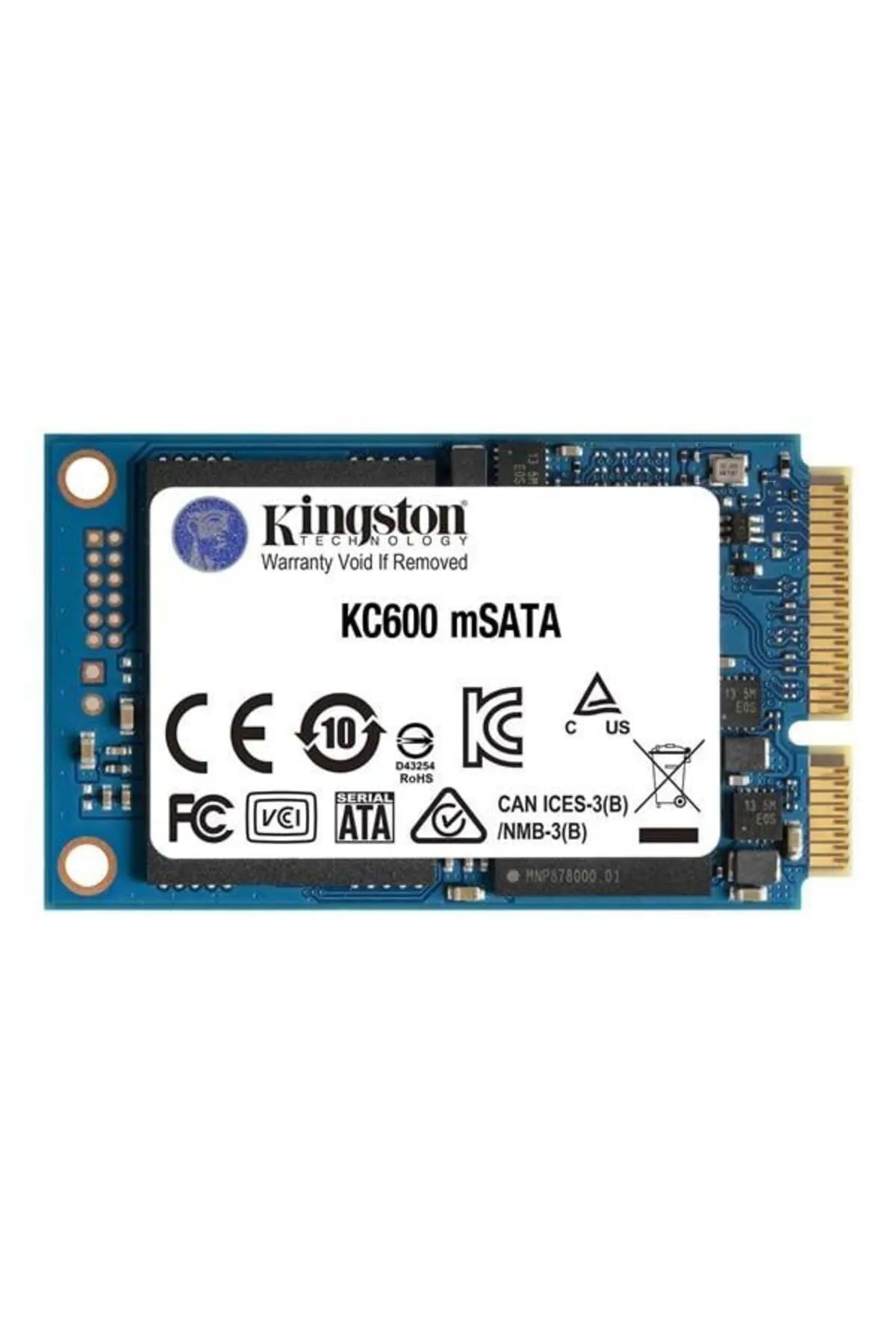 Kingston 256gb Kc600 Skc600ms/256g 550- 500mb/s Msata Disk