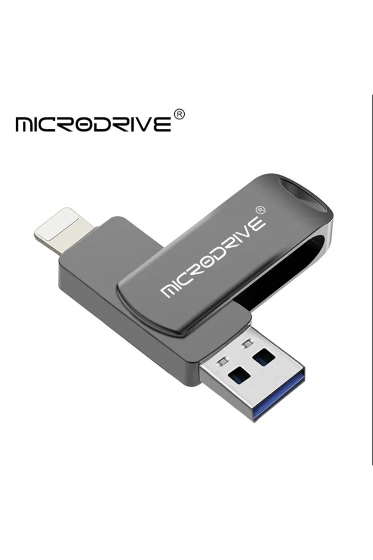 MicroDrive 256gb.iphone Lightning Ve Usb 3.0 Usb Flash Bellek Otg Çift Giriş Sağlam Metal