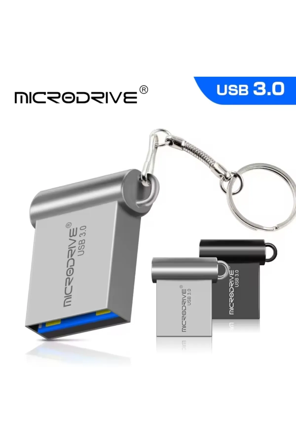 MicroDrive 256Gb.Usb 3.0 Hızlı Usb Flash Bellek Metal Minik Sağlam