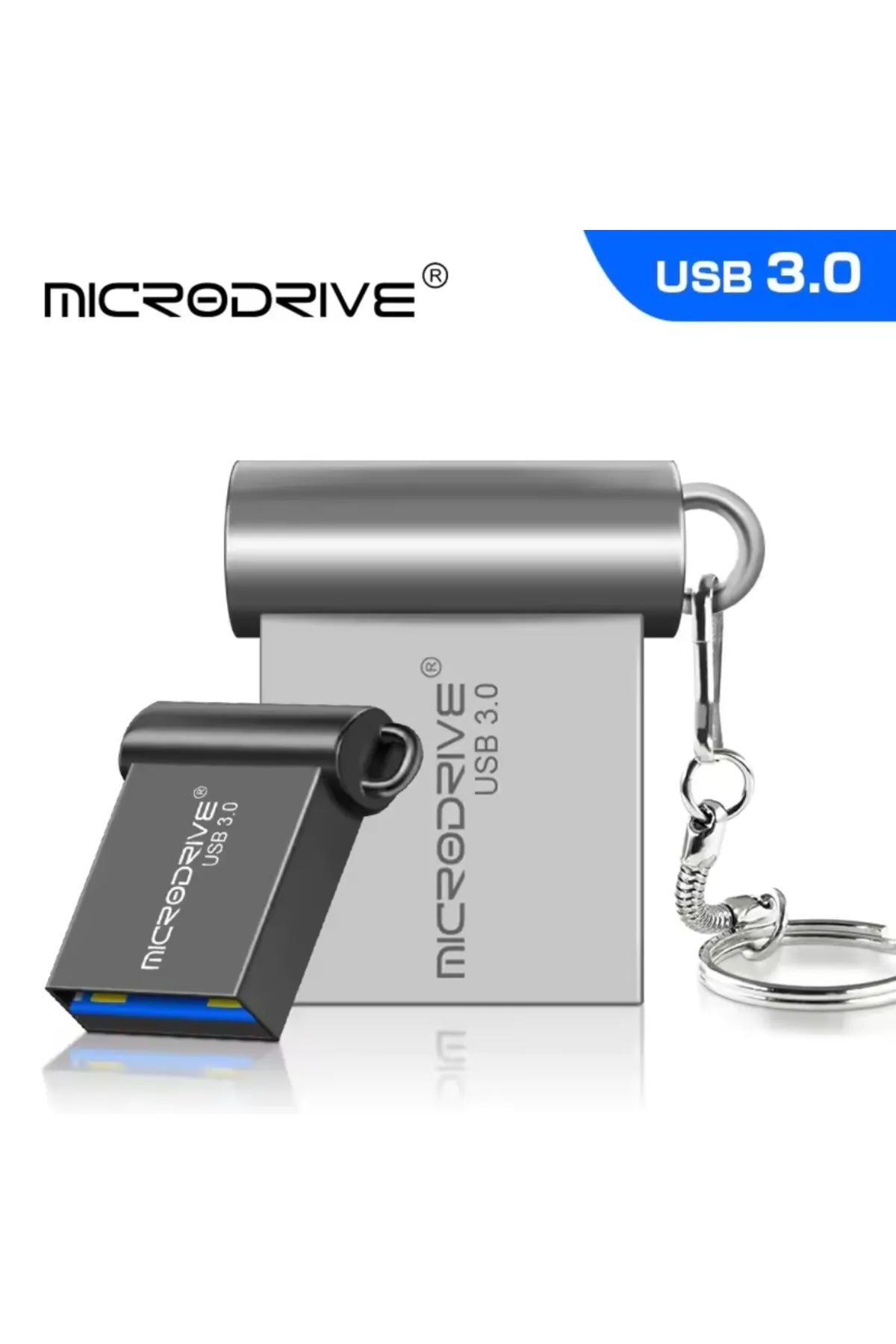 MicroDrive 256Gb.Usb 3.0 Hızlı Usb Flash Bellek Metal Minik Sağlam