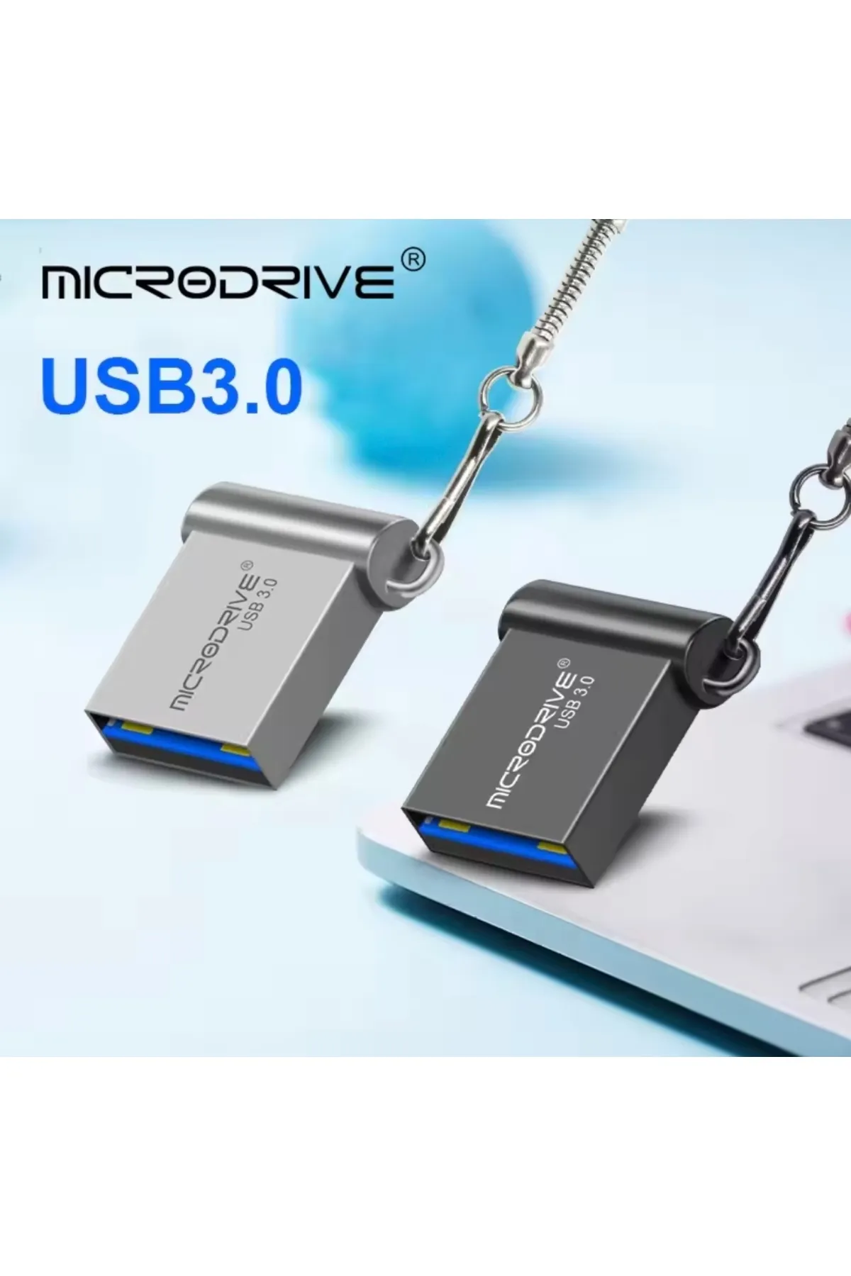 MicroDrive 256Gb.Usb 3.0 Hızlı Usb Flash Bellek Metal Minik Sağlam