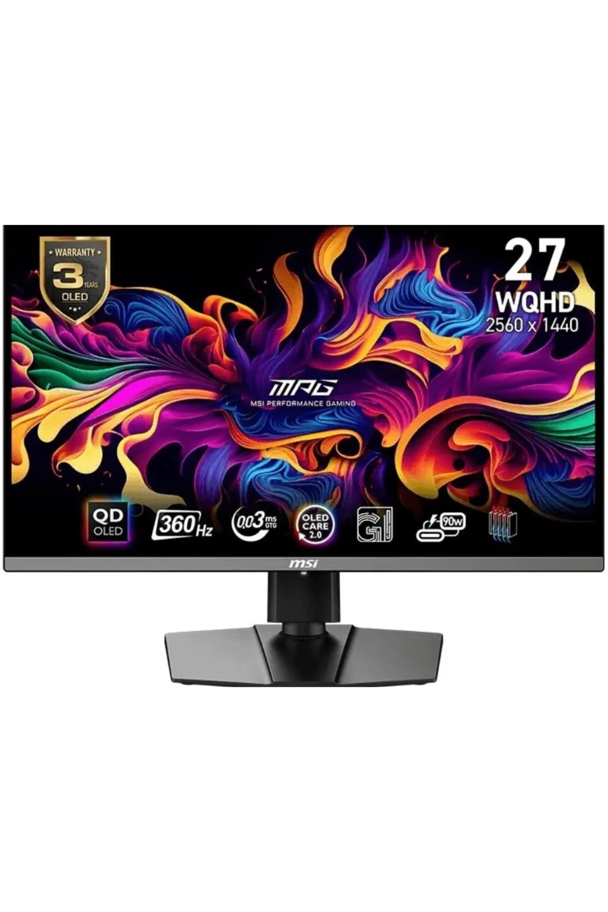 MSI 26.5” Mpg 271qrx Qd-oled 2560x1440 (WQHD) Qd-oled 360hz 0.03ms Freesync Premium Pro Gaming (oyun