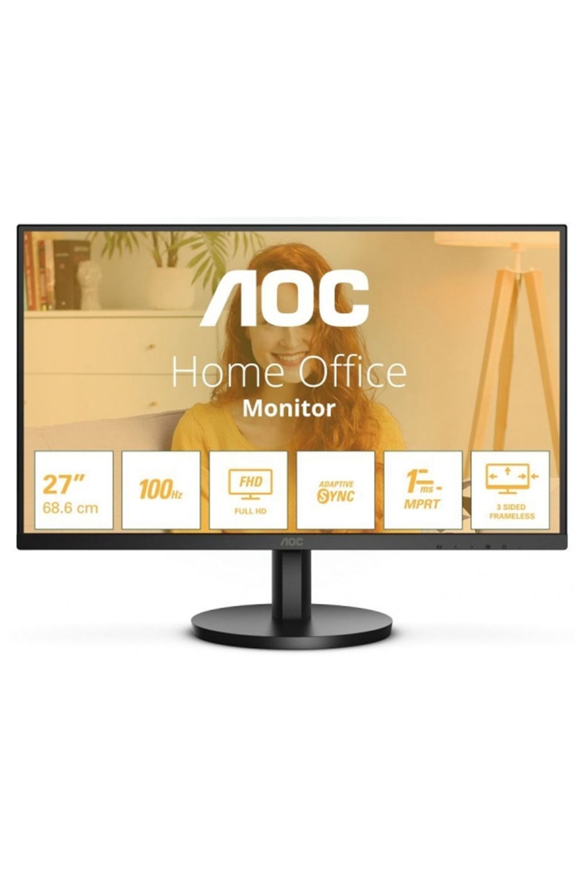 AOC 27'' 27B3HMA2 FHD 1ms 100Hz HDMI VA Montör