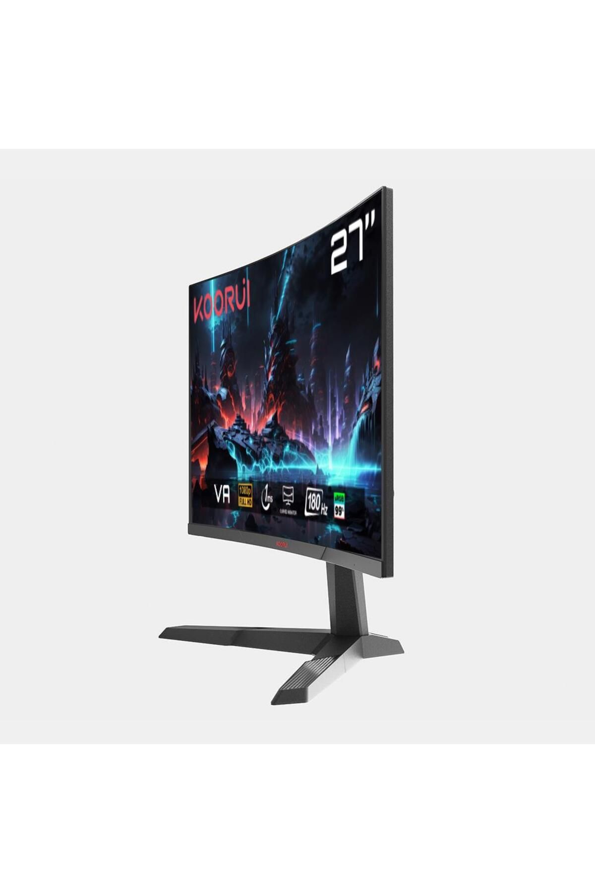 Koorui 27" 27e6ca 180hz 1ms Va Fhd (HDMI, DİSPLAYPORT) Curved Gaming Monitör