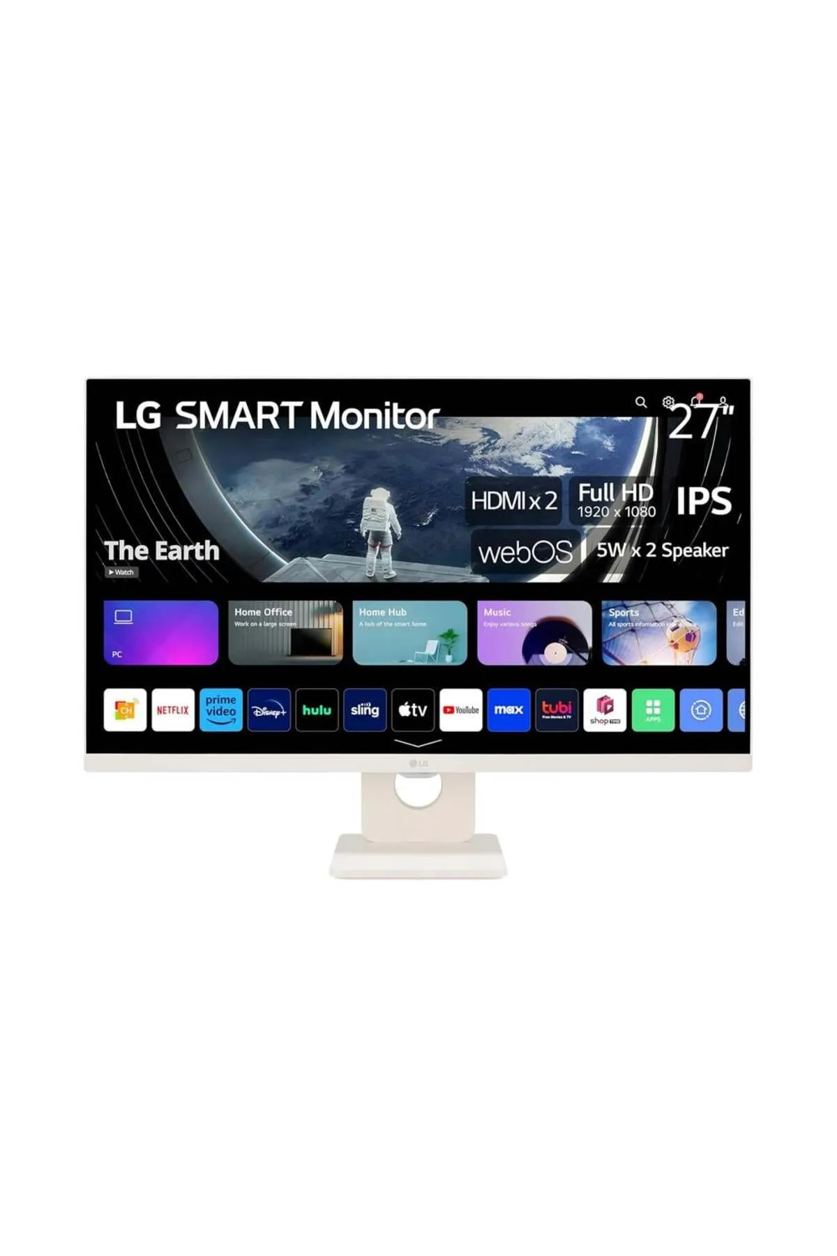 LG 27" 27SR50F-W 5Ms 60Hz IPS FULL HD SMART MONİTÖR