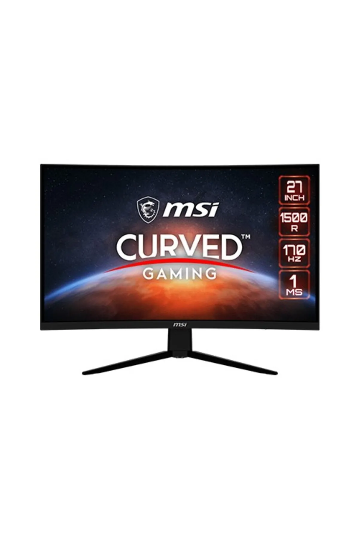 MSI 27 G273cq Curved 1500r Va 2560x1440 (WQHD) 16:9 170hz 1ms Freesync Premıum Gamıng Monıtor