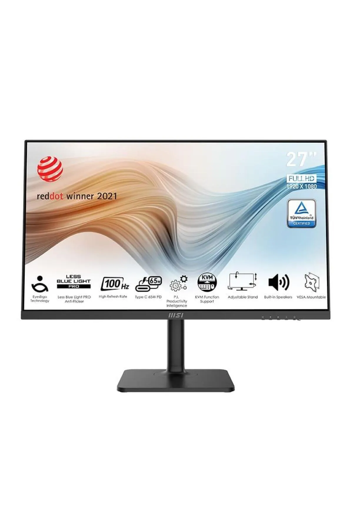 MSI 27 MSI MODERN MD272XP 1920x1080 (FHD) FLAT IPS 100HZ ANTI-GLARE TYPE-C MONITOR