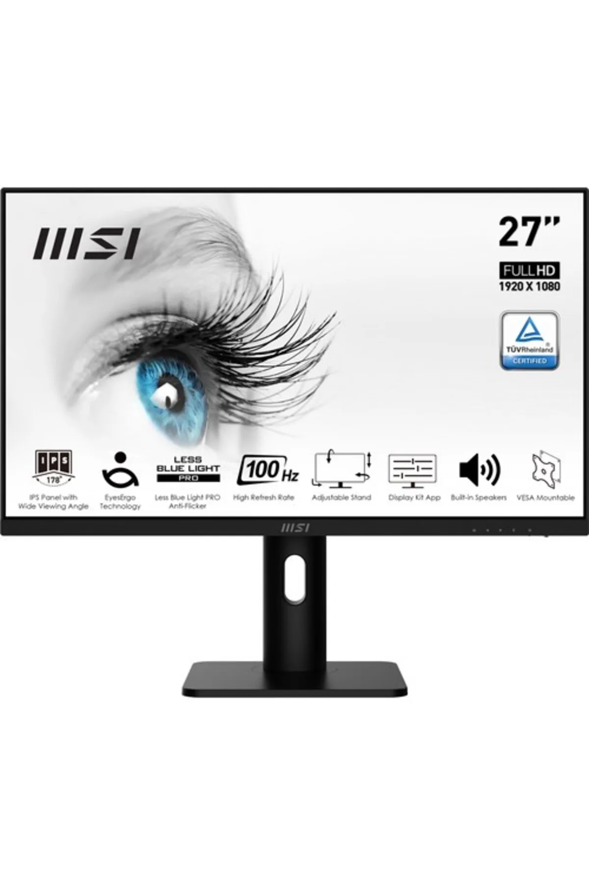 MSI 27 Pro Mp273ap 1920x1080 (FHD) Flat Ips 100hz 1ms Freesync Pıvot Monıtor