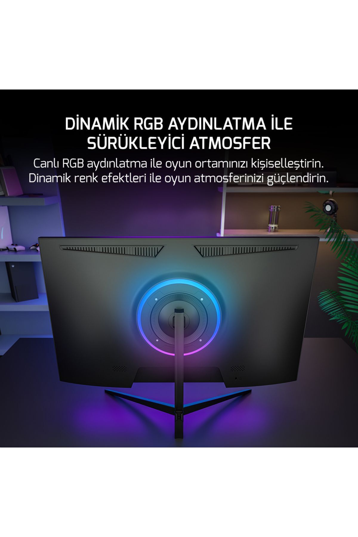 Gamepower 27" Sonic T80 Flat Fast Ips 180hz 0.5ms Qhd 2k Gaming Monitör (SIFIR ÖLÜ PİKSEL GARANTİLİ)