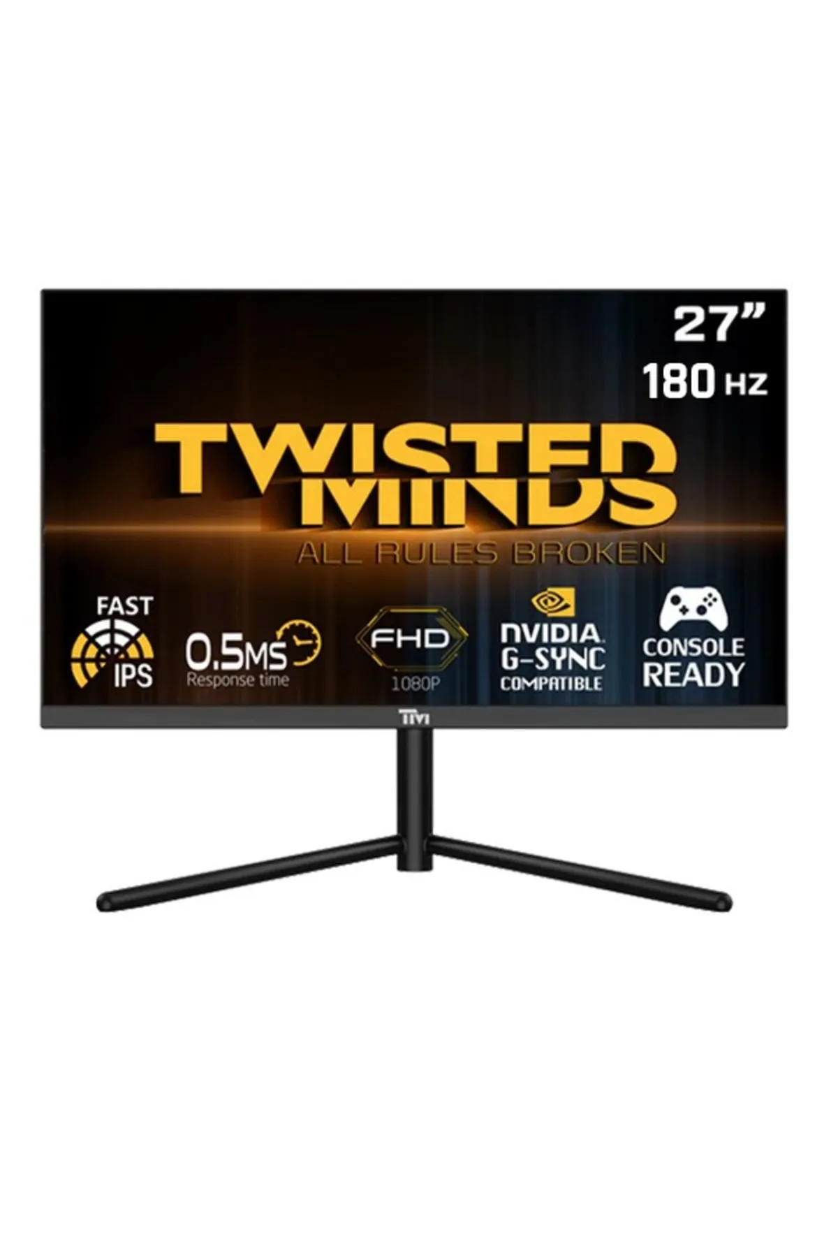 Twisted Minds 27” TM27FHD180IPS 180HZ 0.5MS HDMI DP FAST IPS ADAPTIVE-SYNC ÇERÇEVESİZ GAMING MONİTÖR