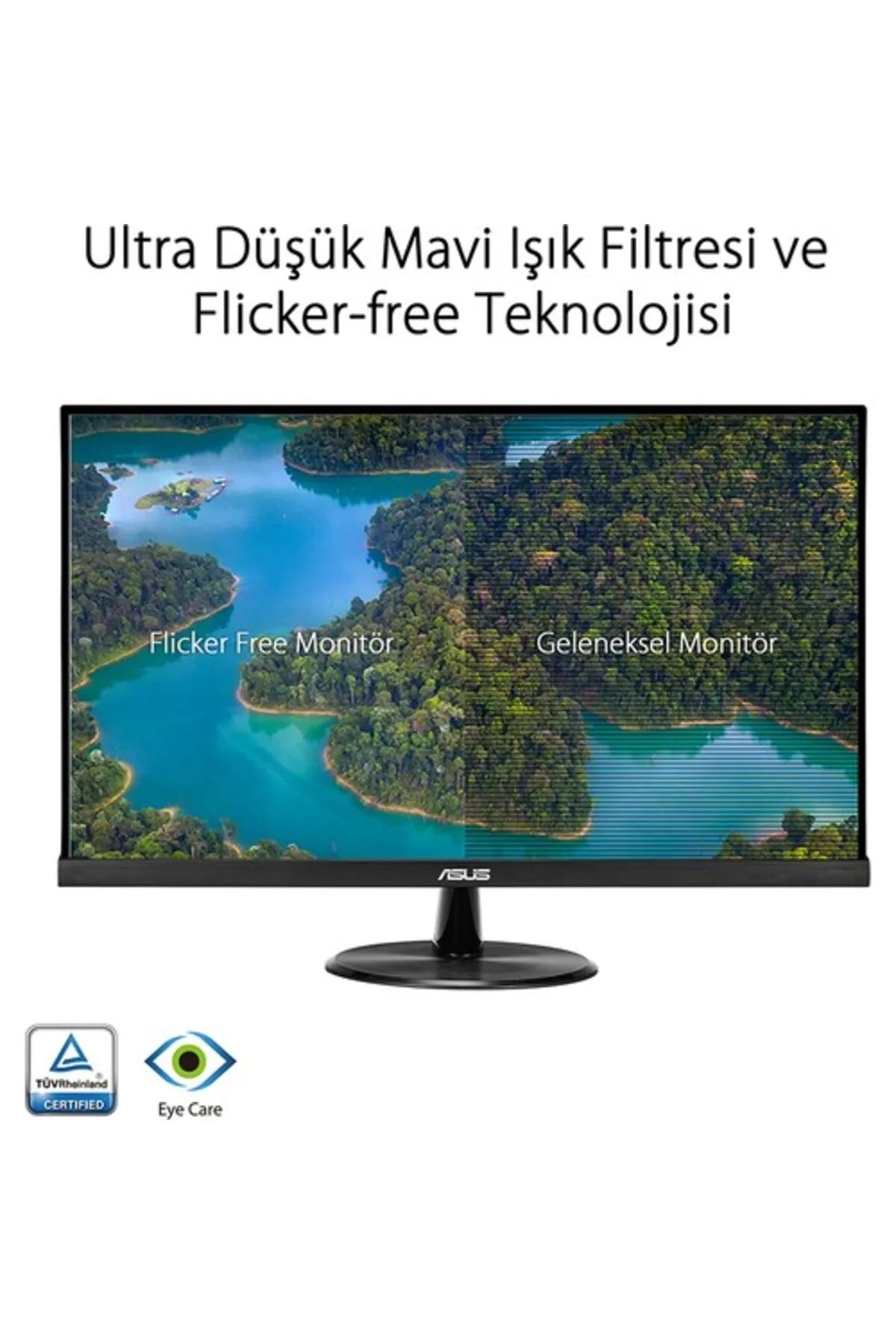 Asus 27" Vp279he 75hz 1ms (HDMİ ANALOG) Çerçevesiz Full Hd Ips Vesa Monitör