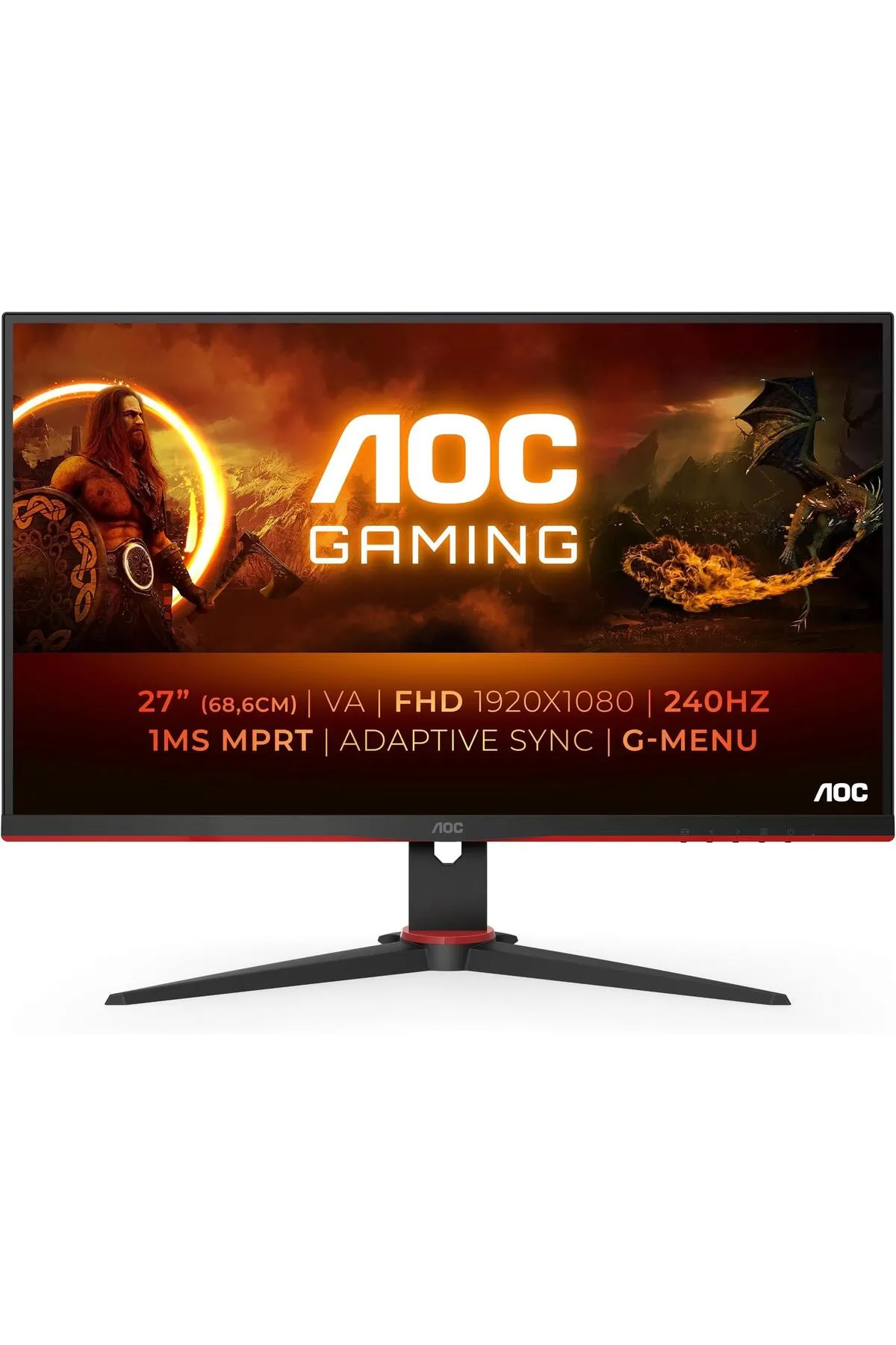 AOC 27G2ZNE/BK 27" 1 ms Full HD 240 Hz Oyuncu Monitörü