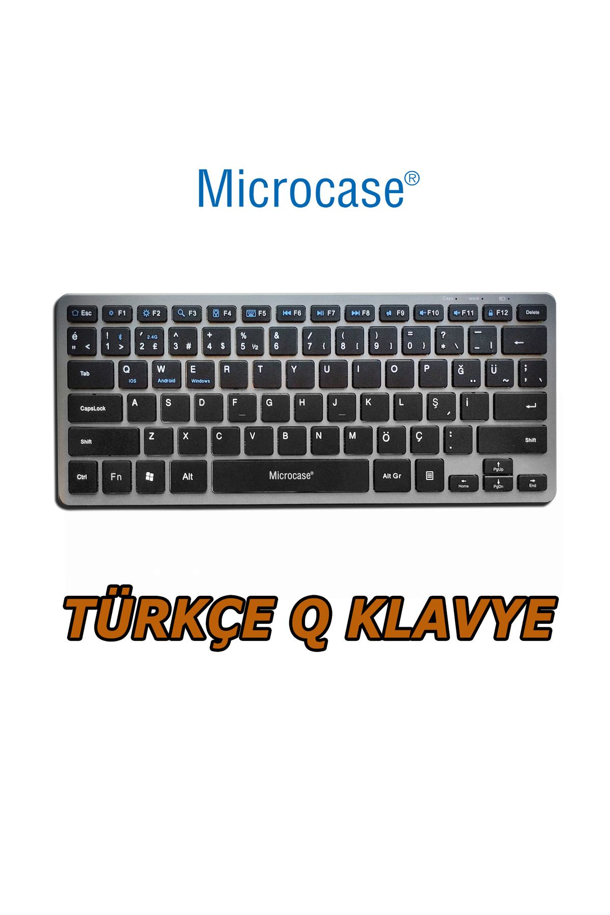 Microcase 2in1 Kablosuz ve Bluetooth Türkçe Klavye Mouse Set Şarjlı - AL4285