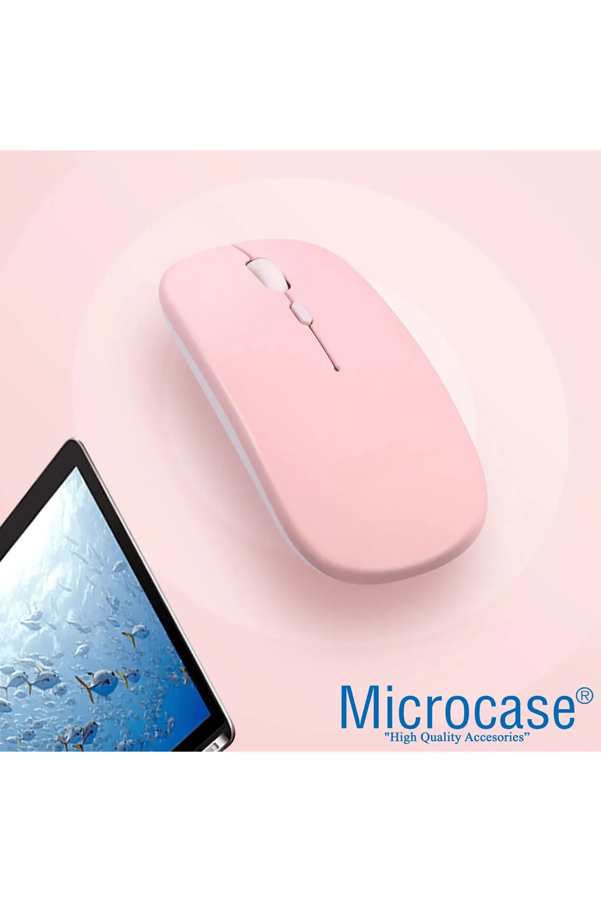 Microcase 2in1 Yuvarlak Tuşlu Bluetooth Kablosuz Klavye 800-1200-1600 DPI Bluetooth Kablosuz Mouse AL4812