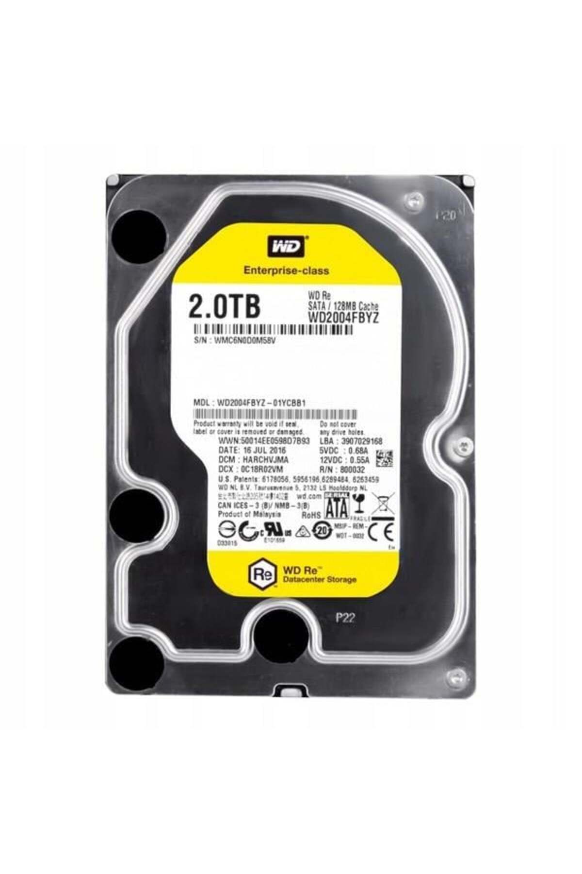 Lenovo 2tb 3.5" Ultrastar Wd2004fbyz 128mb 7200 Rpm Sata-3 Nas Ve Güvenlik Diski