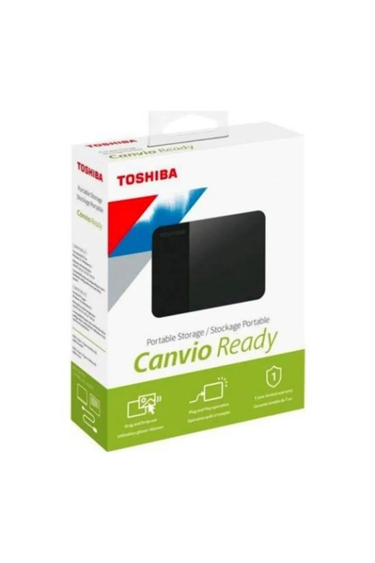 Toshiba 2TB Canvio Ready 2.5" Gen1 USB 3.2 Harici Harddisk (HDTP320EK3AA)