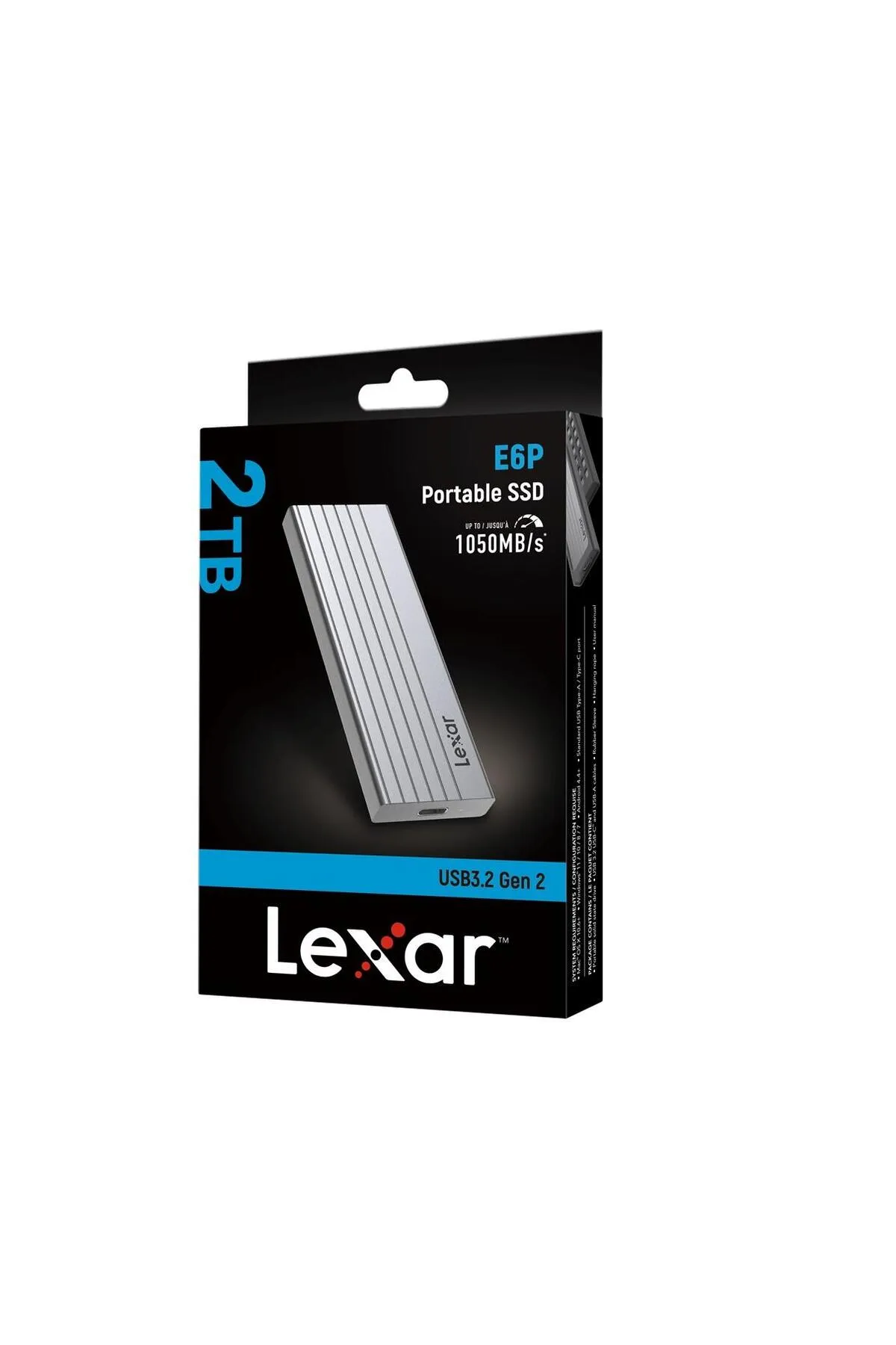 Lexar 2TB LPAE06N002T-RNBNG EXT.SSD 2TB USB3.2 GEN2 UP TO 1050MB/S READ AND 1000MB/S WRITE