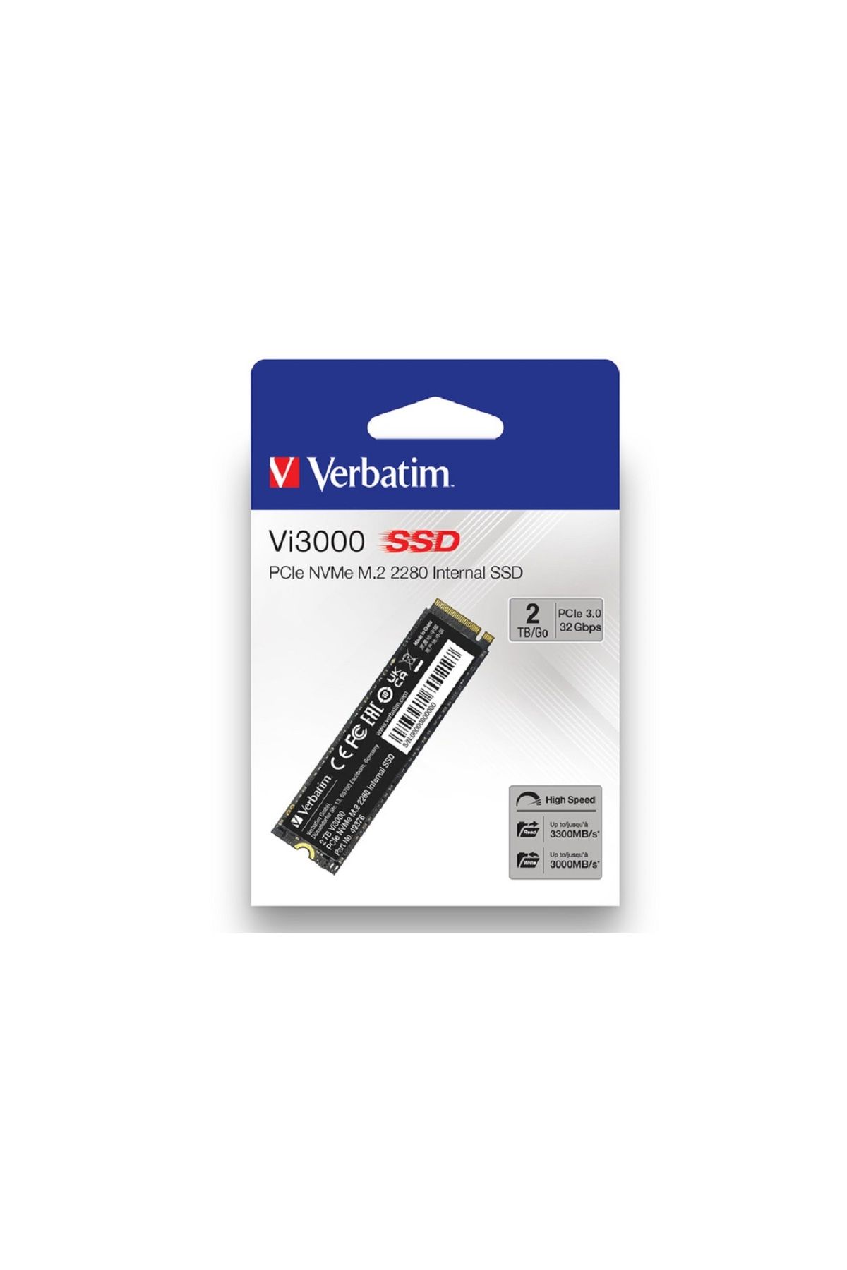 Verbatim 2tb VI3000 M.2 Nvme Pcıe Gen 3 SSD (Okuma 3300MB/SN. - Yazma 3000MB/SN.)