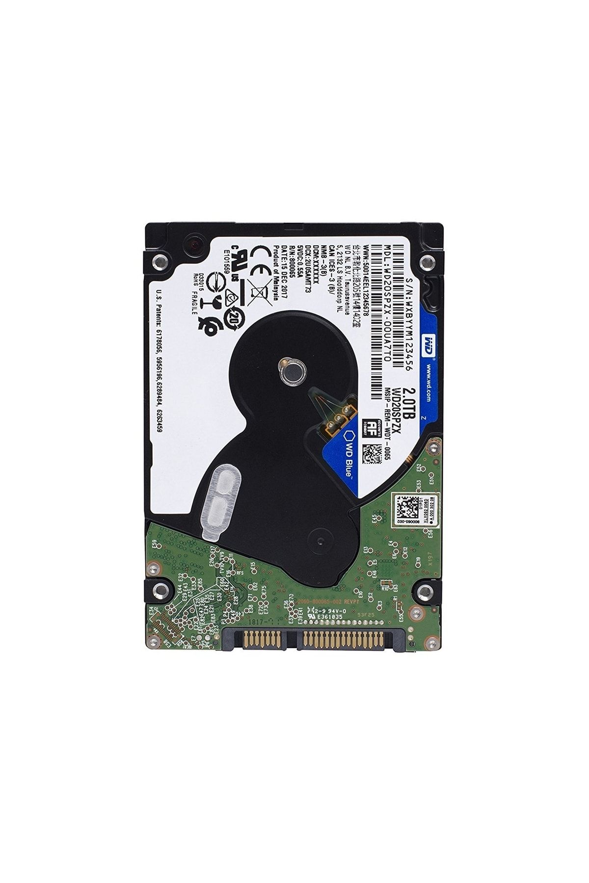 Wes 2tb Wd 2.5" Blue Sata 128mb 6gb/s Wd20spzx