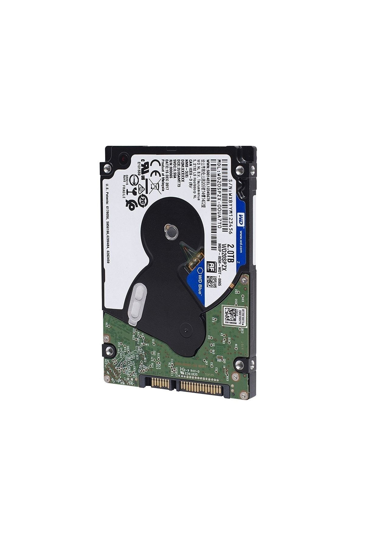 Wes 2tb Wd 2.5" Blue Sata 128mb 6gb/s Wd20spzx