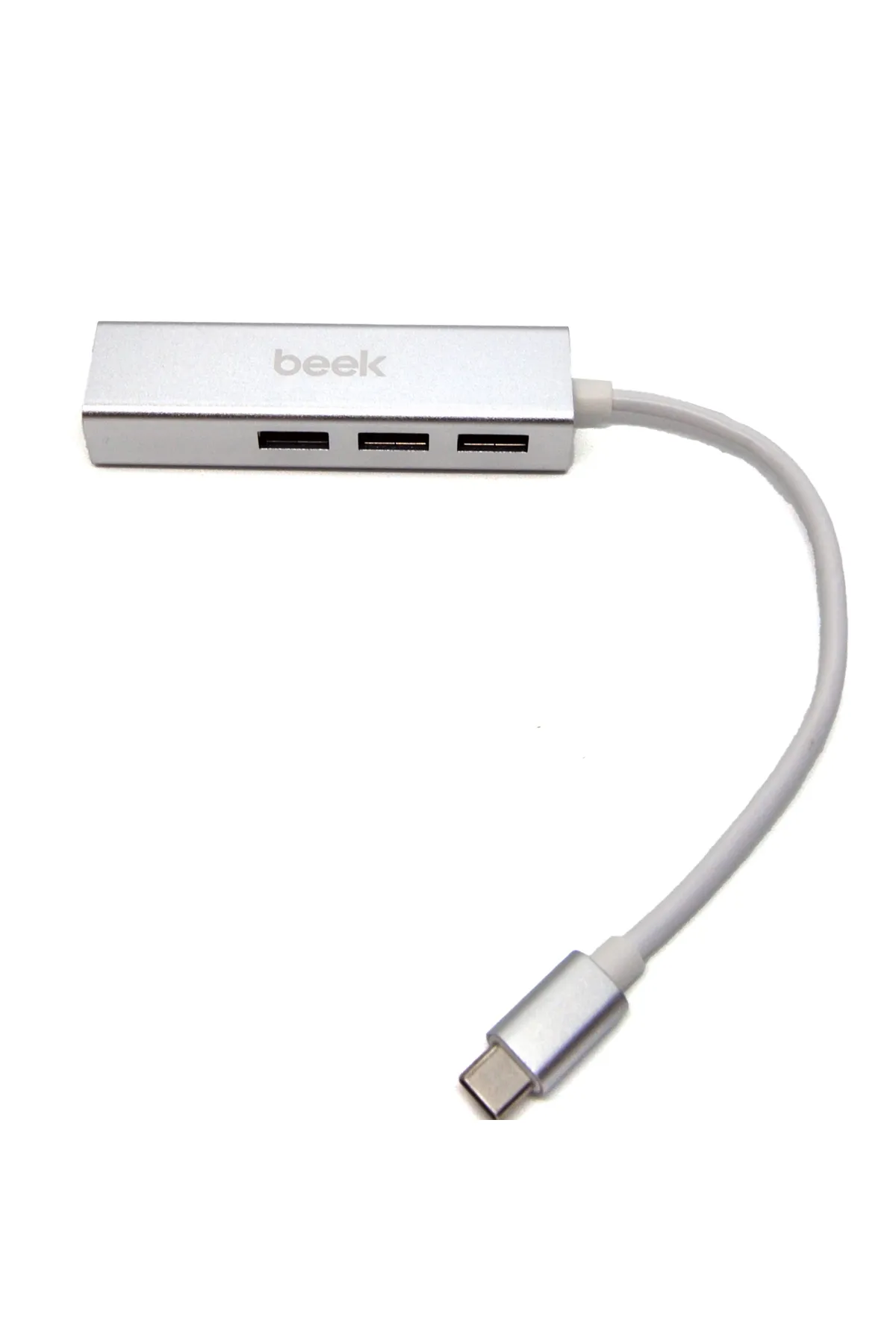 Beek 3 Port USB 3.0 Tip C Hub, 1 x 10/100/1000 RJ45 Dişi Yuva, 3 x USB A Dişi port, 1 x USB C Erkek