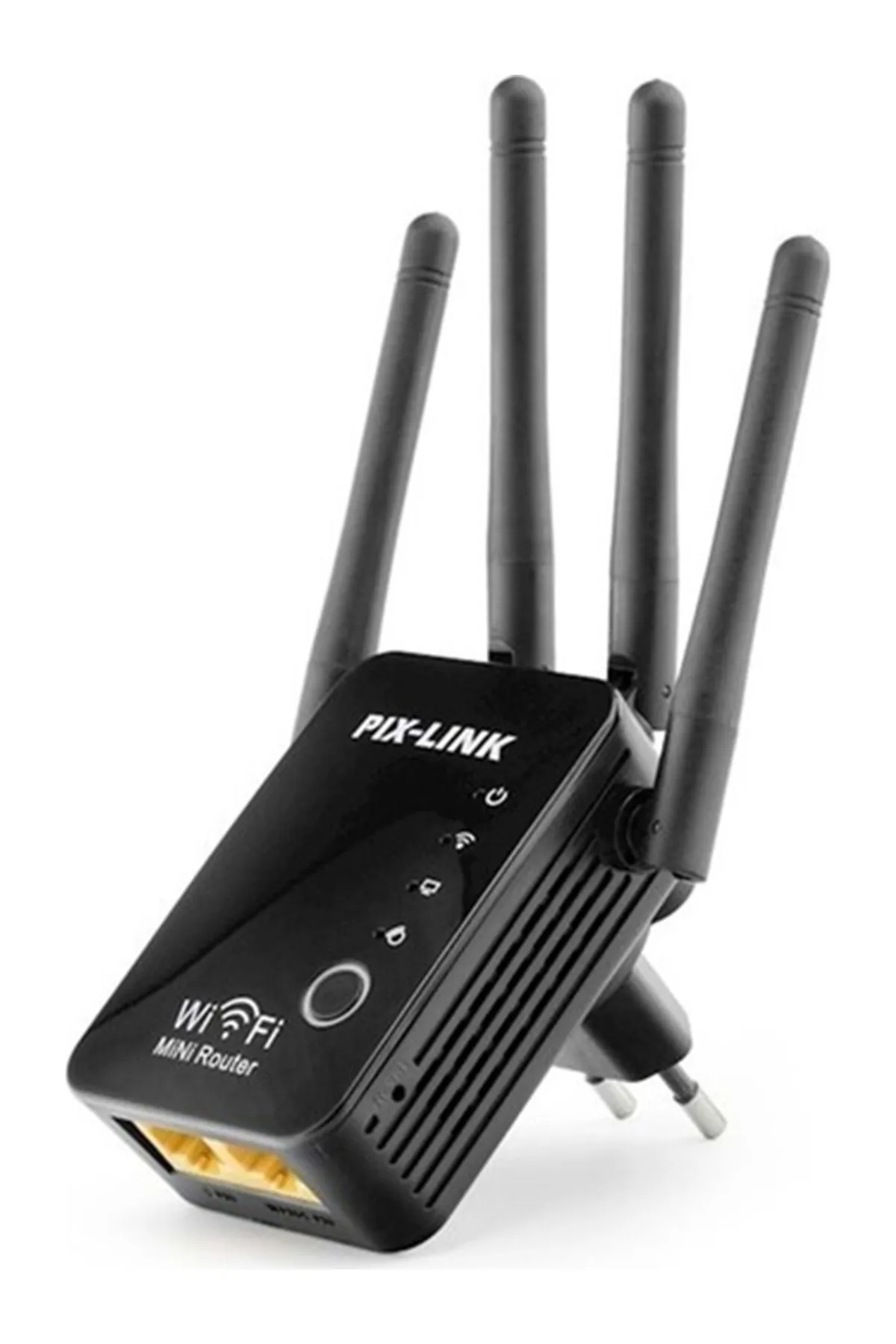 DeftHike 300 Mbps Wifi-n 4 Antenli Sinyal Güçlendirici Access Point Repeater Siyah