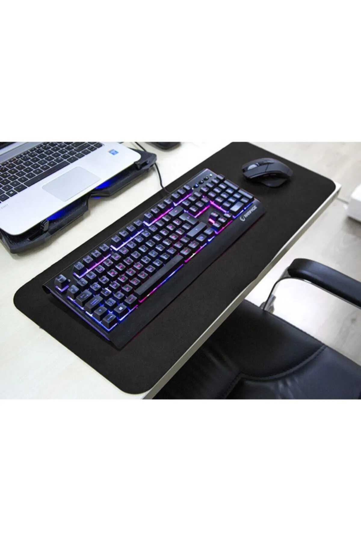 TKZ 300 X 700 X 3mm Oyuncu Uzun Kaymaz Mouse Pad - Siyah