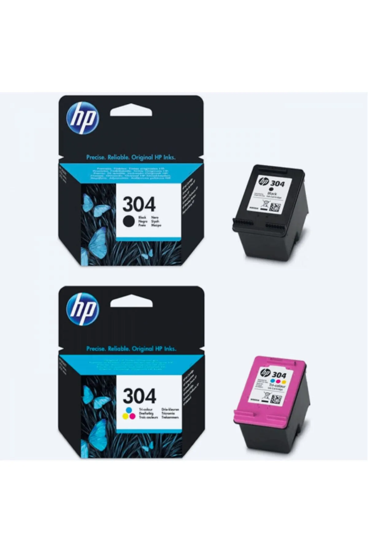 HP 304 Orjinal Kartuş Set N9k05ae -n9k05ae / Deskjet 2600/2620/2630 /3720 / 3730 / 3732