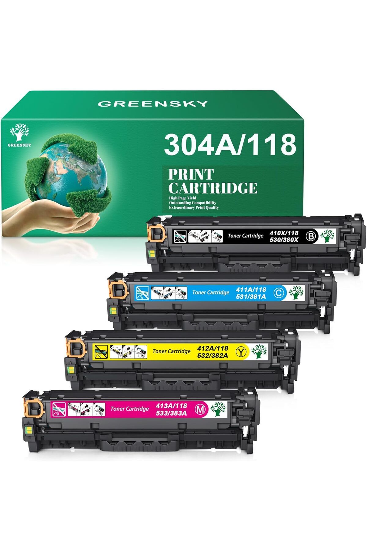 HP 304A/CRG718 for CP2025DN CM2320N MFP MF8580CDW MF8350CDN MF8380CDW MF726CDW LBP7660CDN LBP7200CDN