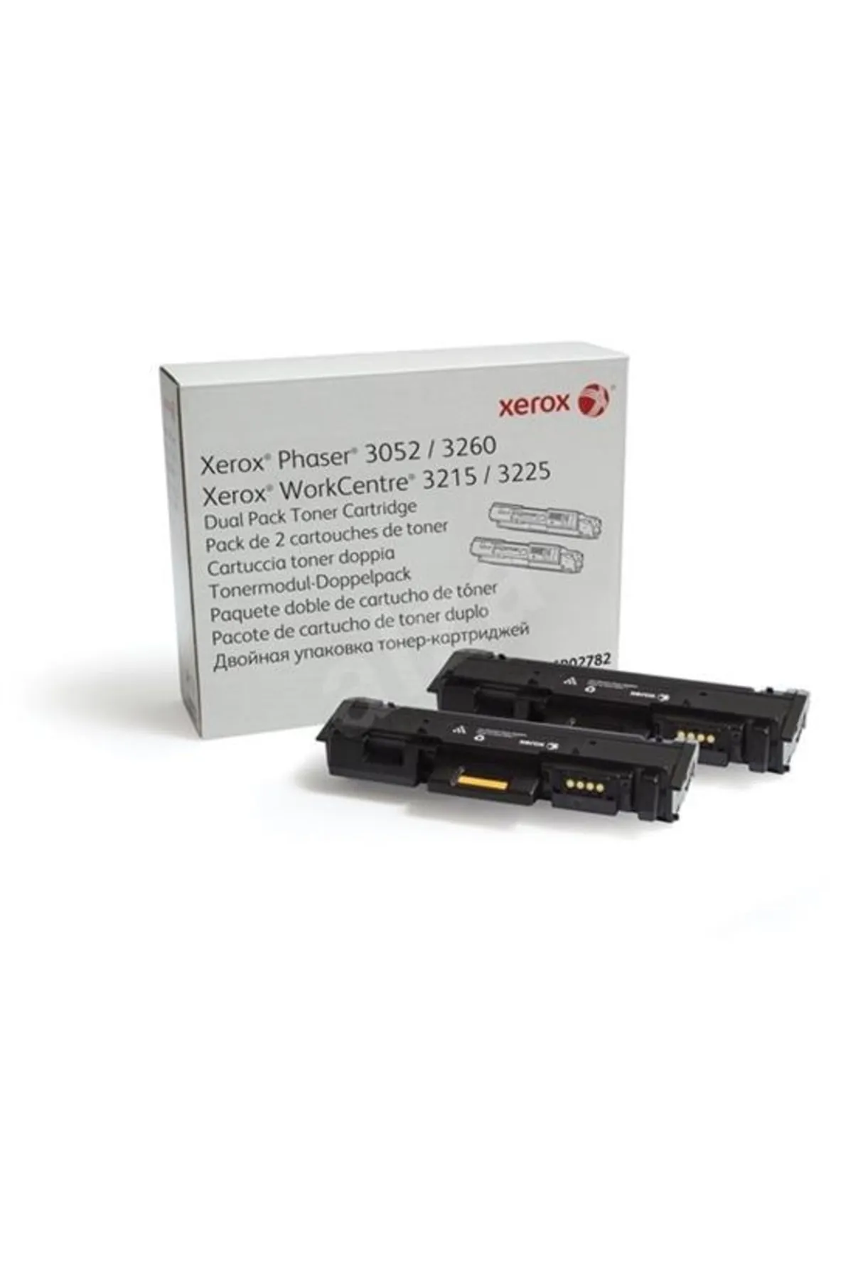 Xerox 3052 /3260 /3215 /3225 Orjinal Siyah Toner Ikili 106r02782