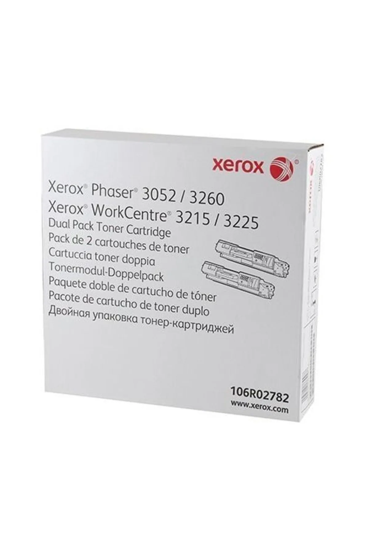 Xerox 3052 /3260 /3215 /3225 Orjinal Siyah Toner Ikili 106r02782