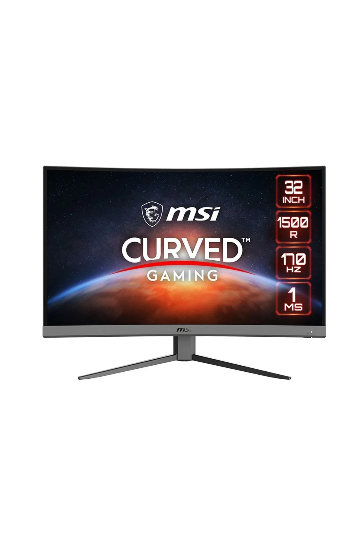 MSI 31.5" G32c4 E2 1ms 170hz 1500r Va Full Hd Freesync Premium Curved Gaming (OYUNCU) Monitör