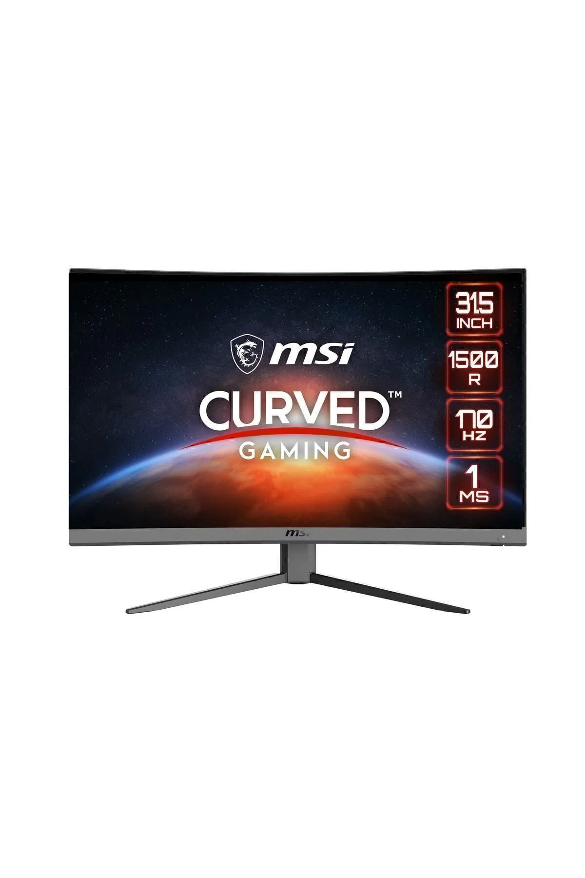 MSI 31.5 G32cq4 E2 Curved 1500r Va 2560x1440 (WQHD) 16:9 170hz 1ms Freesync Premıum Gamıng Monıtor