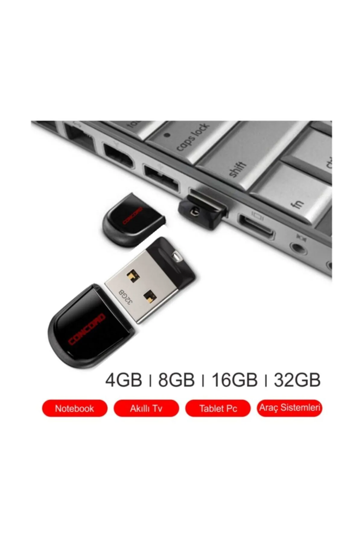 Concord 32 Gb Usb 2.0 Mini Lite Flash Bellek 5yıl Garantili C-uml32