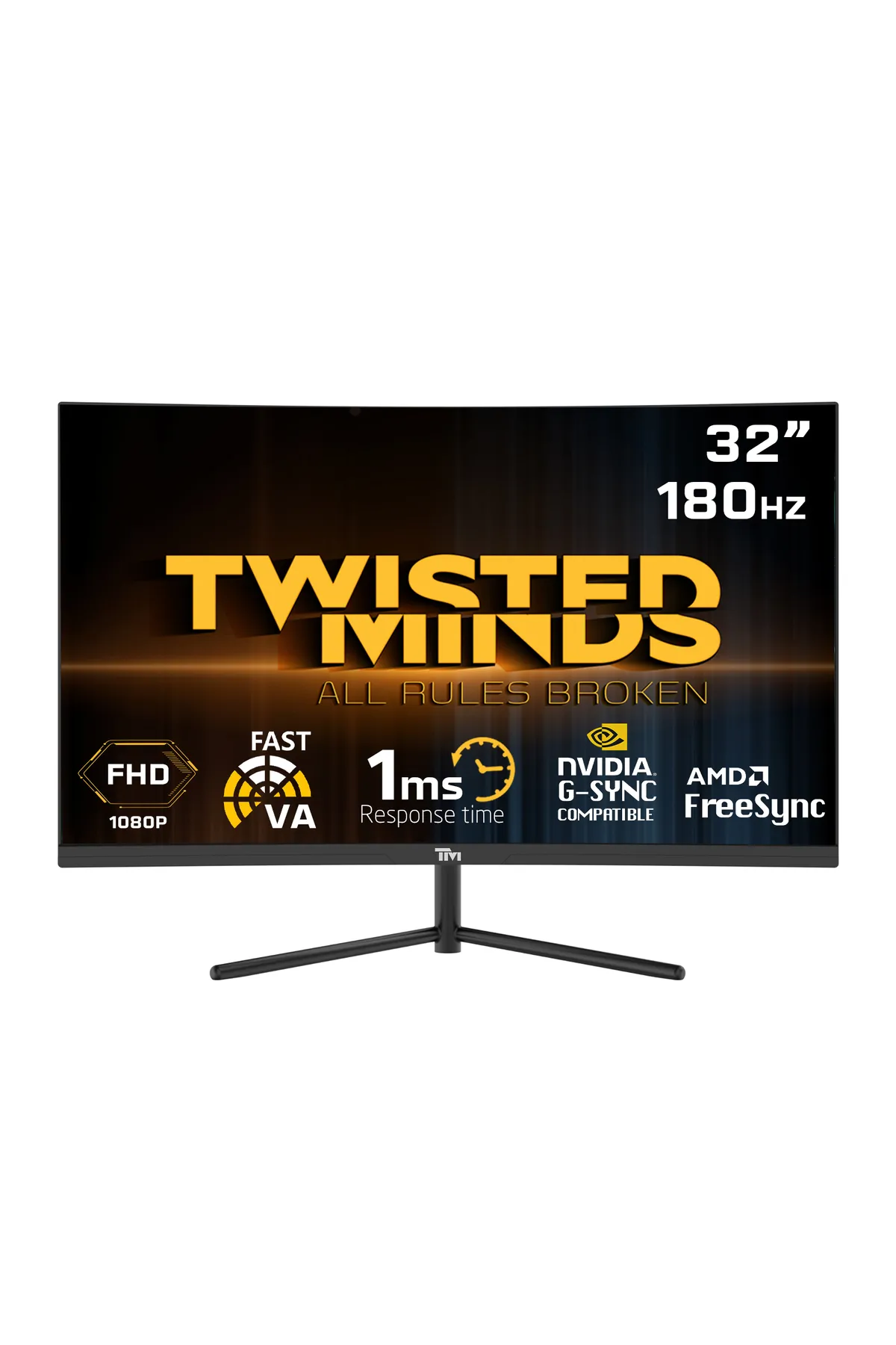 Twisted Minds 32" TM32CFHD180VA FHD 180HZ 1MS HDMI DP HDR10 R1500 KAVİSLİ RGB GAMING MONİTÖR