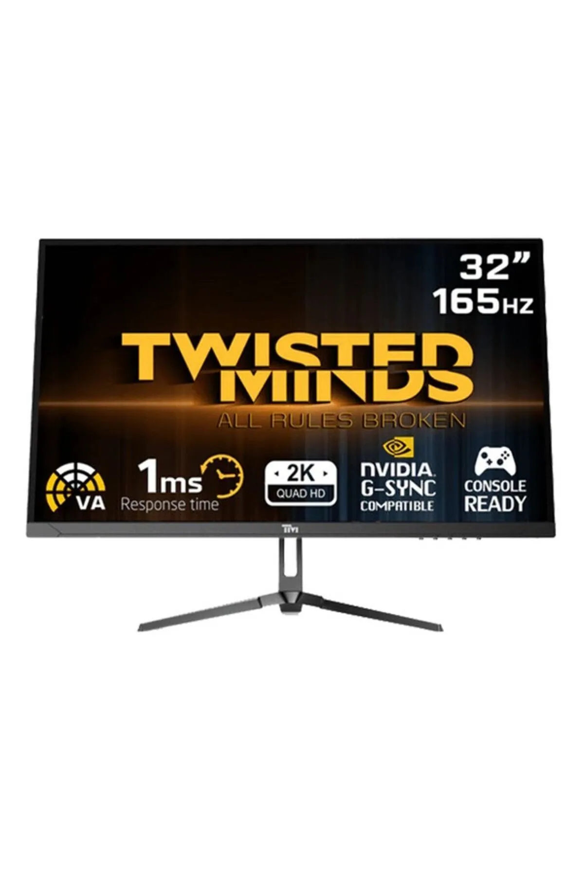 Twisted Minds 32” TM32QHD165VA QHD 165HZ 1MS HDMI DP HDR FAST VA ÇERÇEVESİZ GAMING MONİTÖR