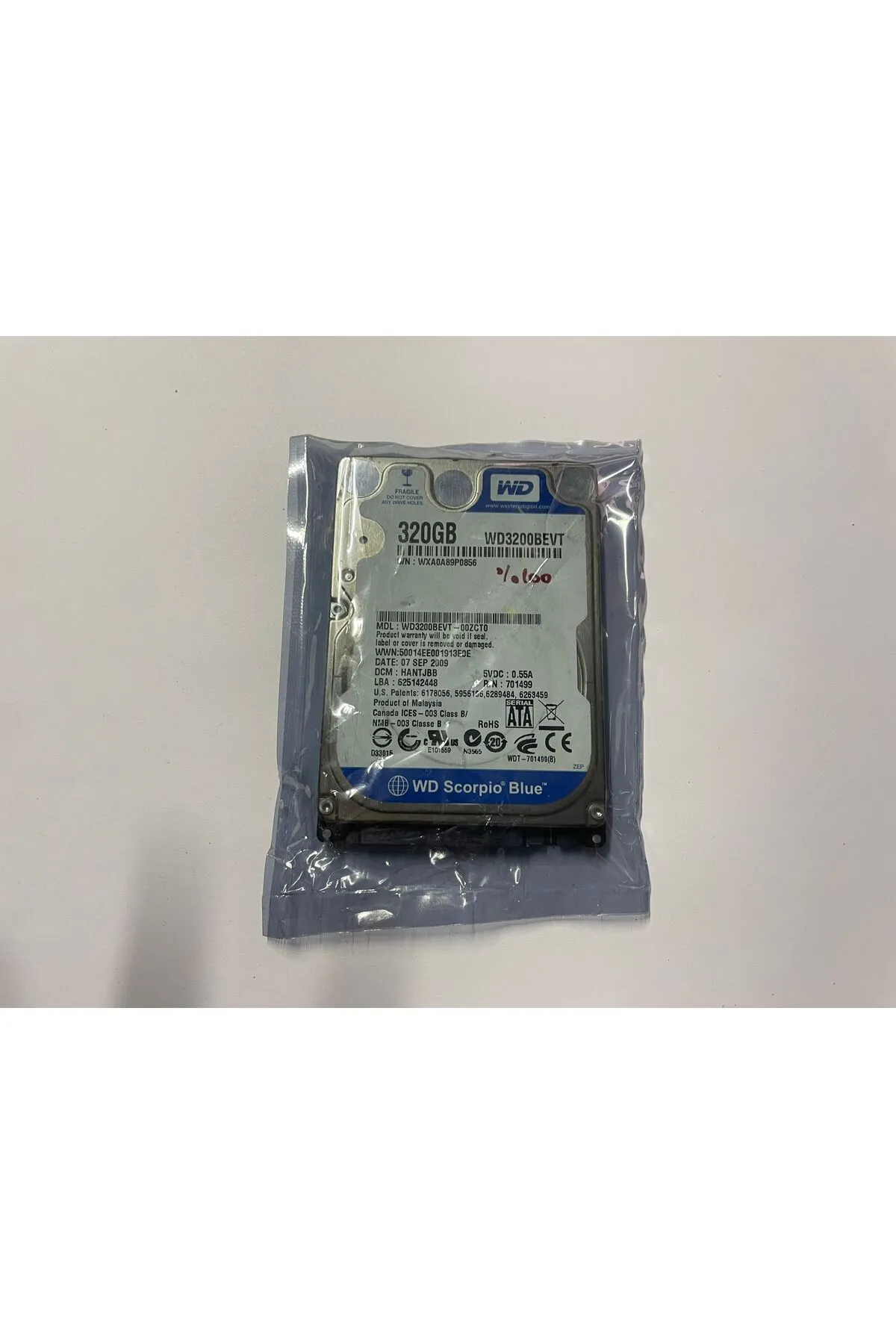 Western 320GB 2.5inç Laptop için Uyumlu Harddisk  Sağlık 100 Refurbished