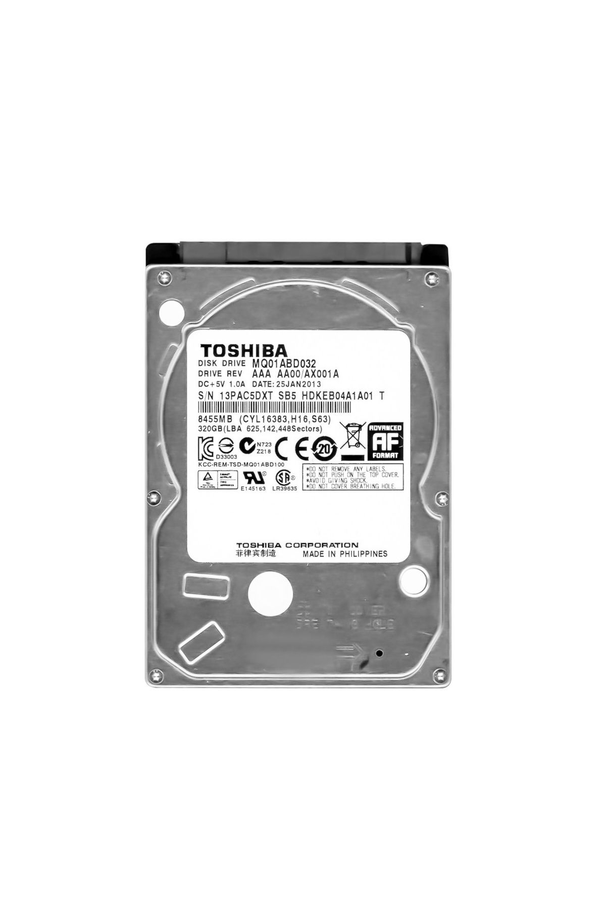 Toshiba 320GB TOSHİBA MQ01ABD032 LAPTOP HARDDİSK