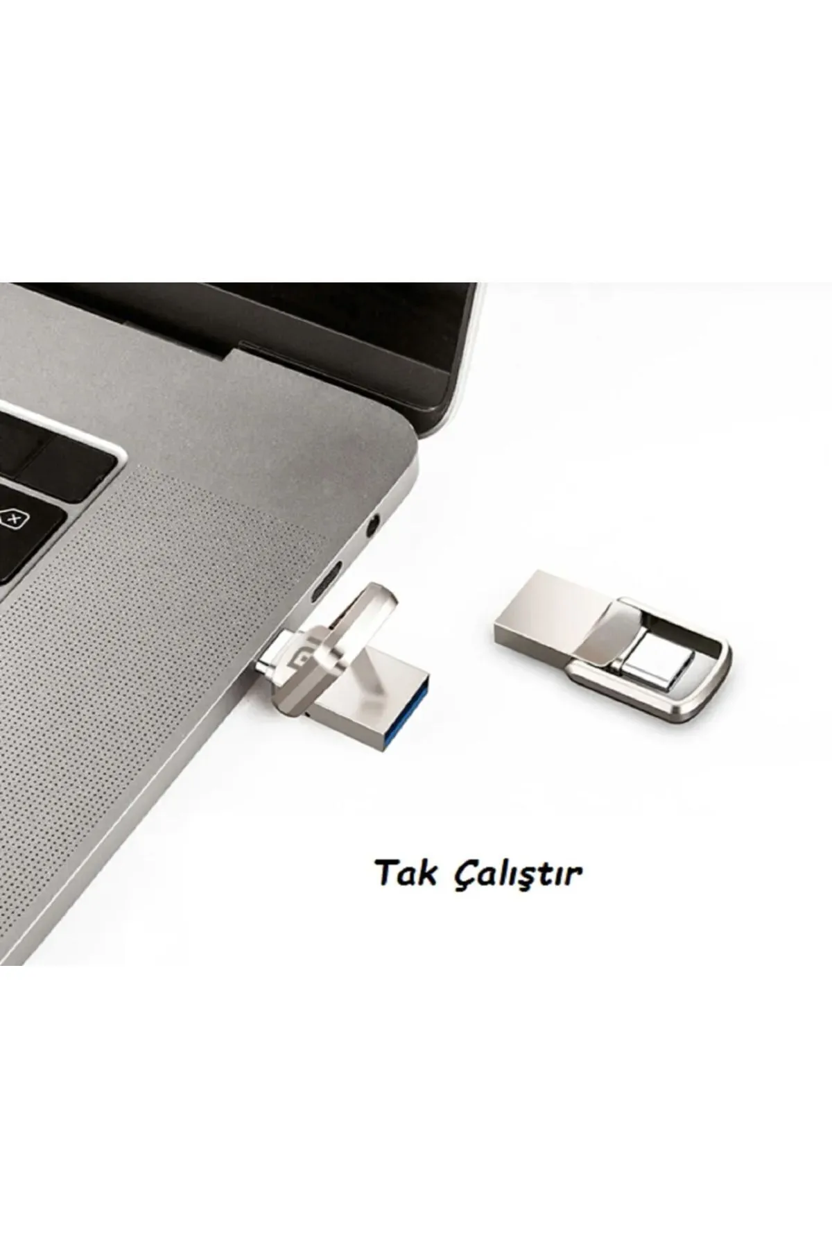 Şıktek 32GB-64GB-1TB Type-C Flash Bellek 3.0 USB Bellek Mini Metal Dual Otg Hem Telefona Hem Bilgisayara